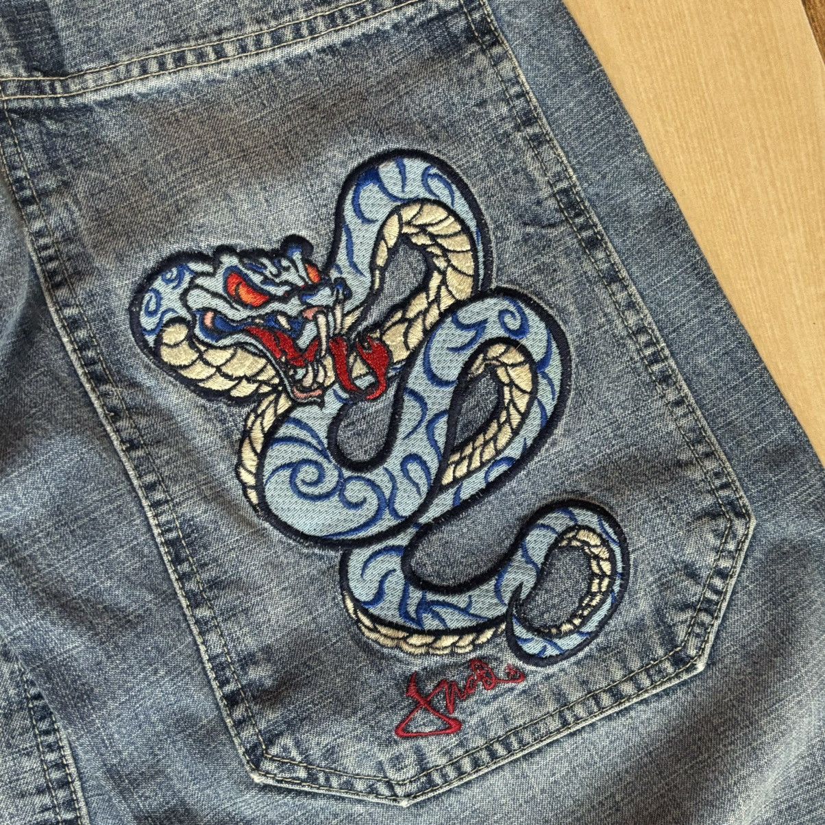JNCO × Vintage Vintage 90s Jnco Snake Baggy Jeans Size US 26 / EU 42 - 2 Thumbnail