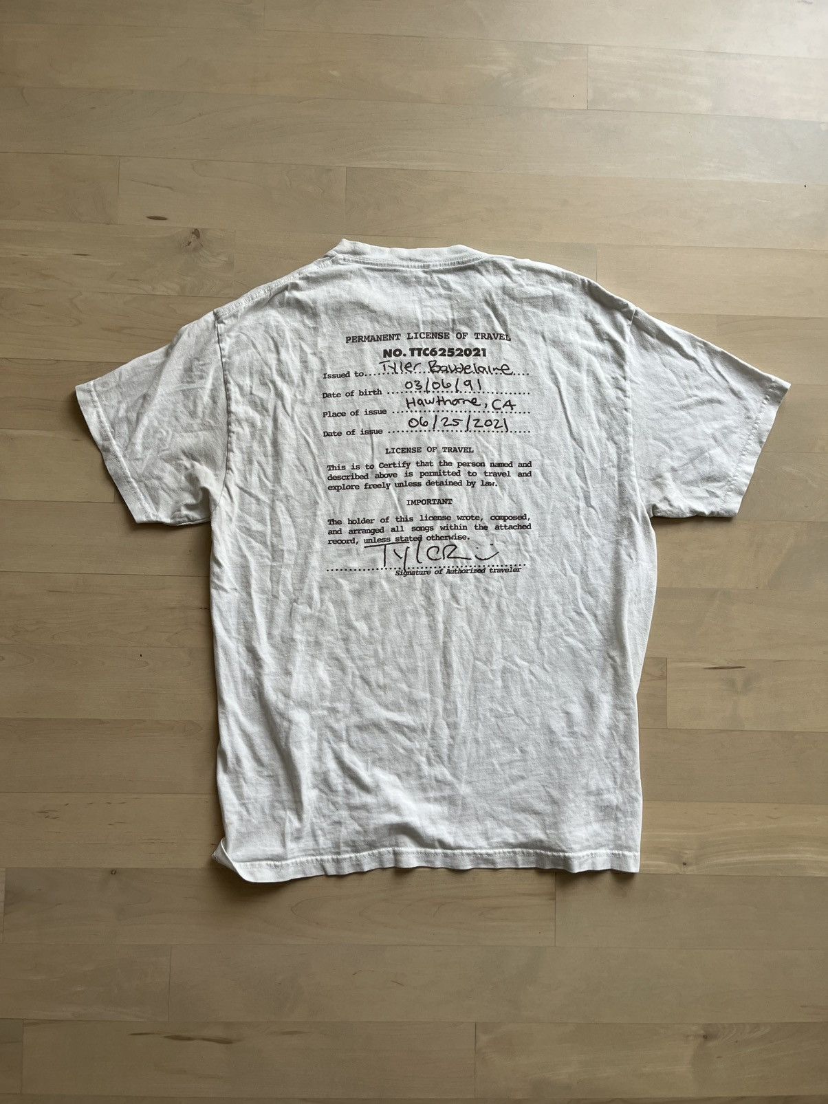 Tyler The Creator CMIYGL Short Sleeve Tee Size US L / EU 52-54 / 3 - 4 Thumbnail