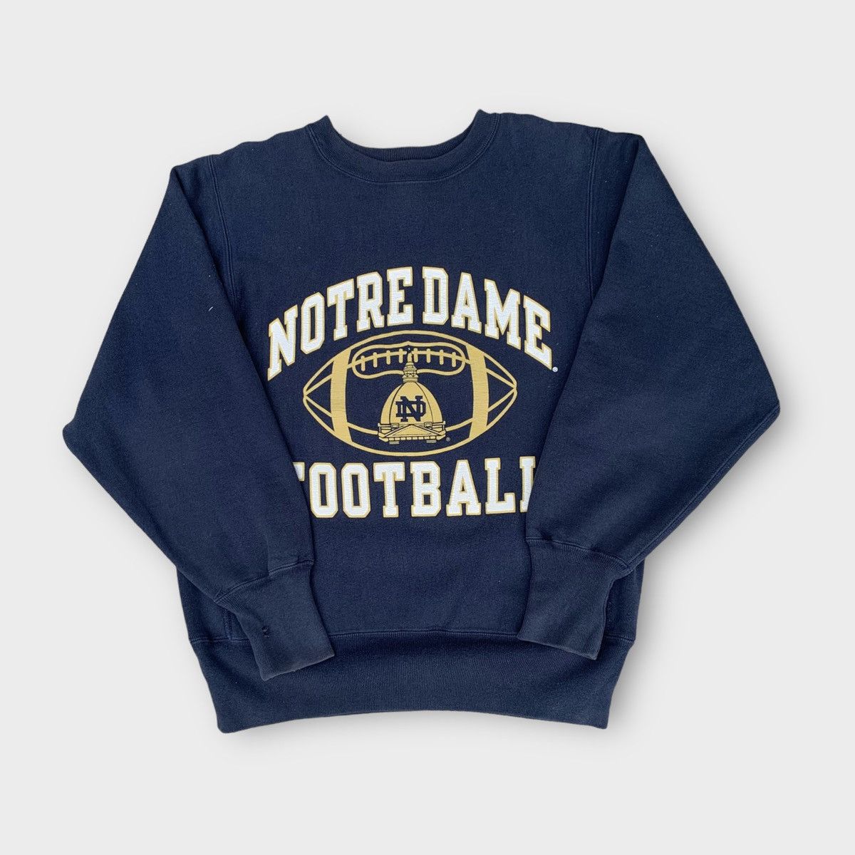 Champion × NCAA Vintage 90s Champion Reverse Weave Notre Dame Football Size M / US 6-8 / IT 42-44 - 1 Thumbnail