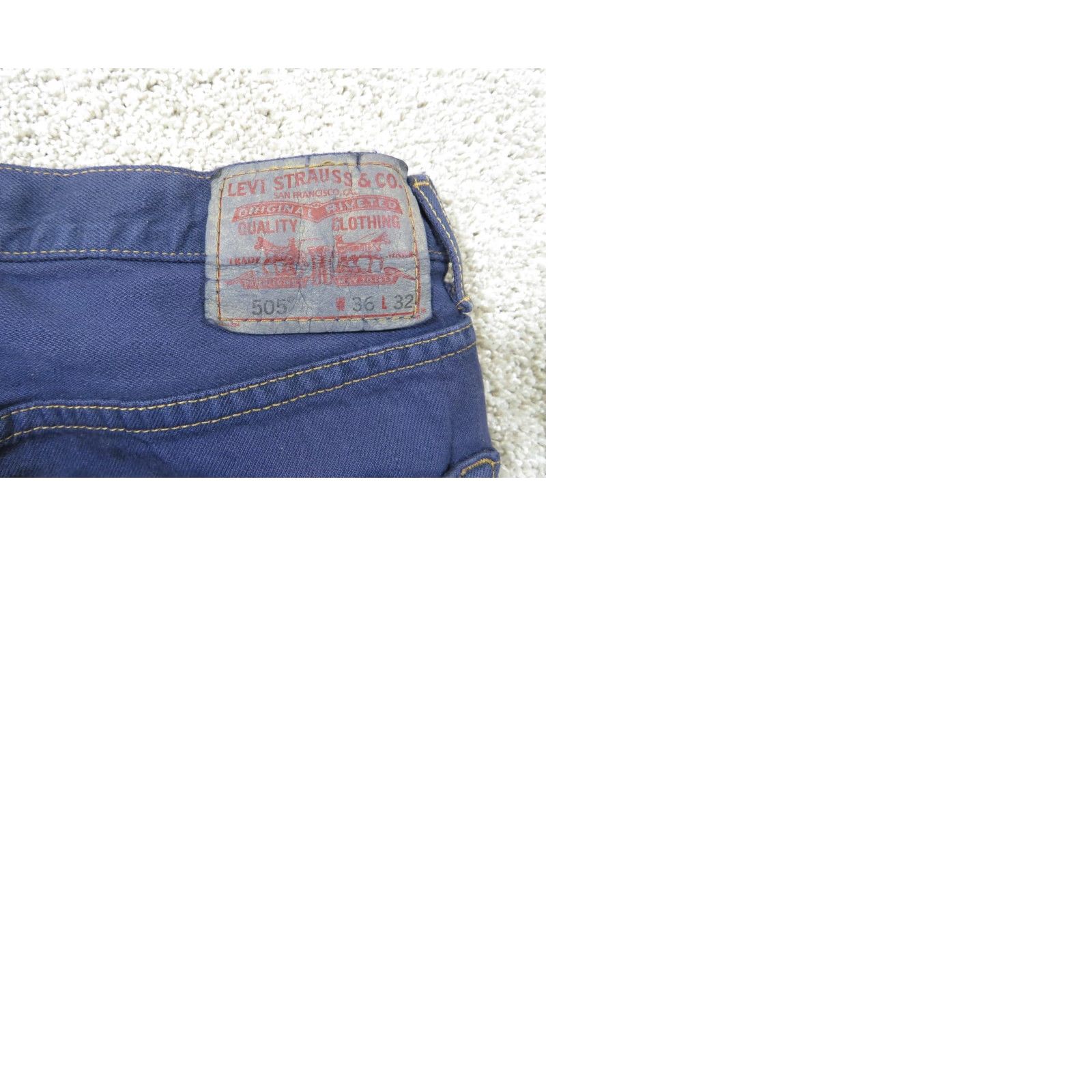 Levi's VINTAGE Levi's 550 Jeans Denim Purple 37x30 Straight Relaxed Men Size US 37 - 9 Thumbnail