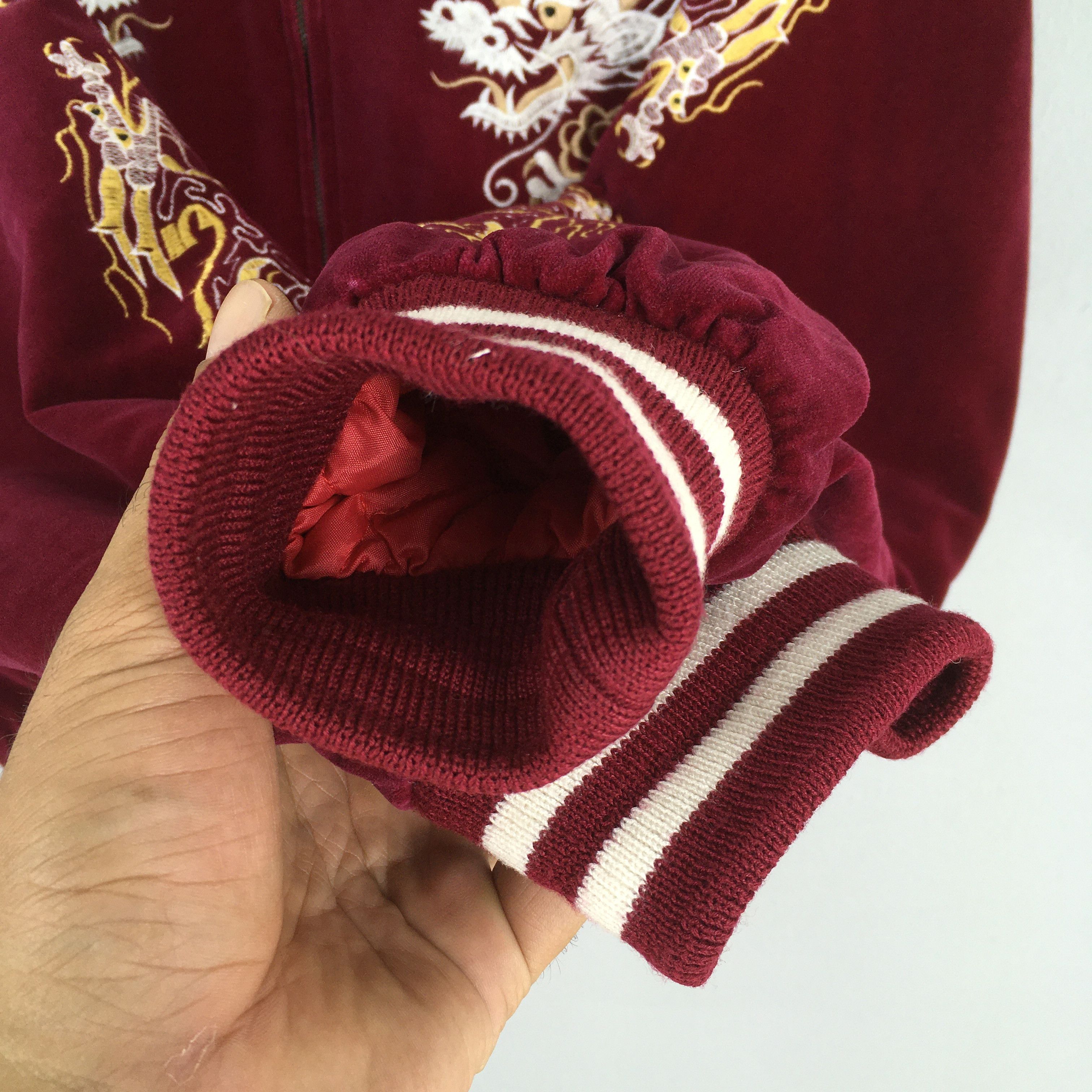 Japanese Brand Vintage 1980's Sukajan Dragon Okinawa Red Souvenir Jacket L Size US L / EU 52-54 / 3 - 4 Thumbnail