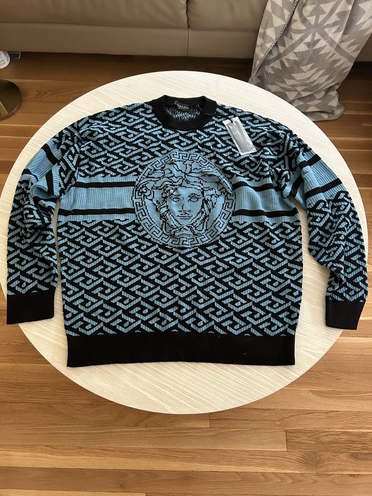 Versace Versace Medusa Monogram Crewneck Size US L / EU 52-54 / 3 - 2 Thumbnail