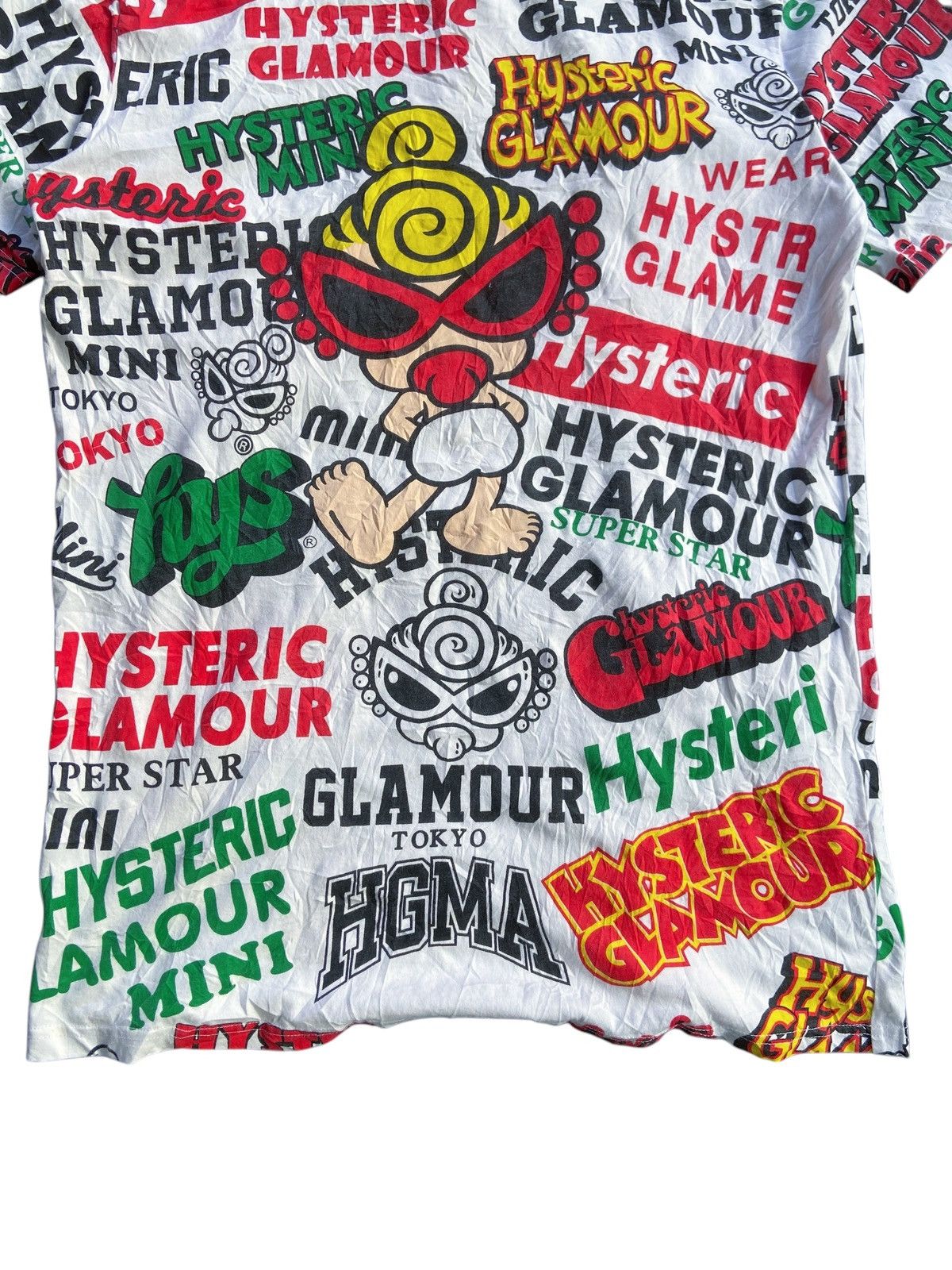 Hysteric Glamour HYSTERIC GLAMOUR BABY ALL OVER PRINT TEE Size US XL / EU 56 / 4 - 5 Thumbnail