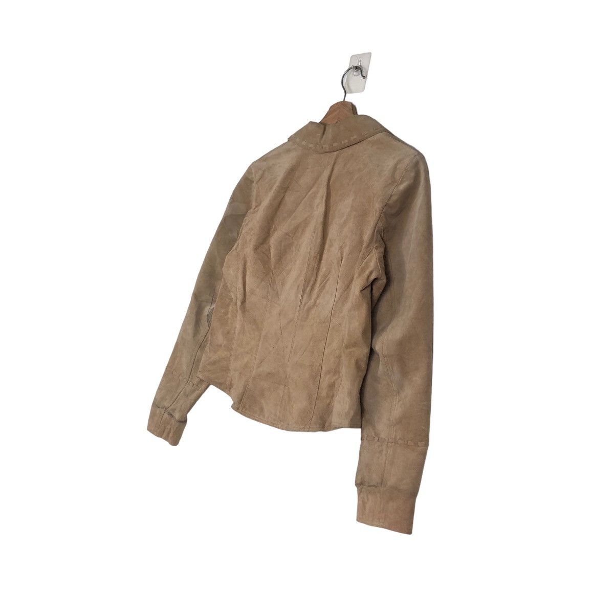 Japanese Brand Cropped Biker Genuine Leather Jacket Nine West Issey Miyake Size US M / EU 48-50 / 2 - 10 Thumbnail