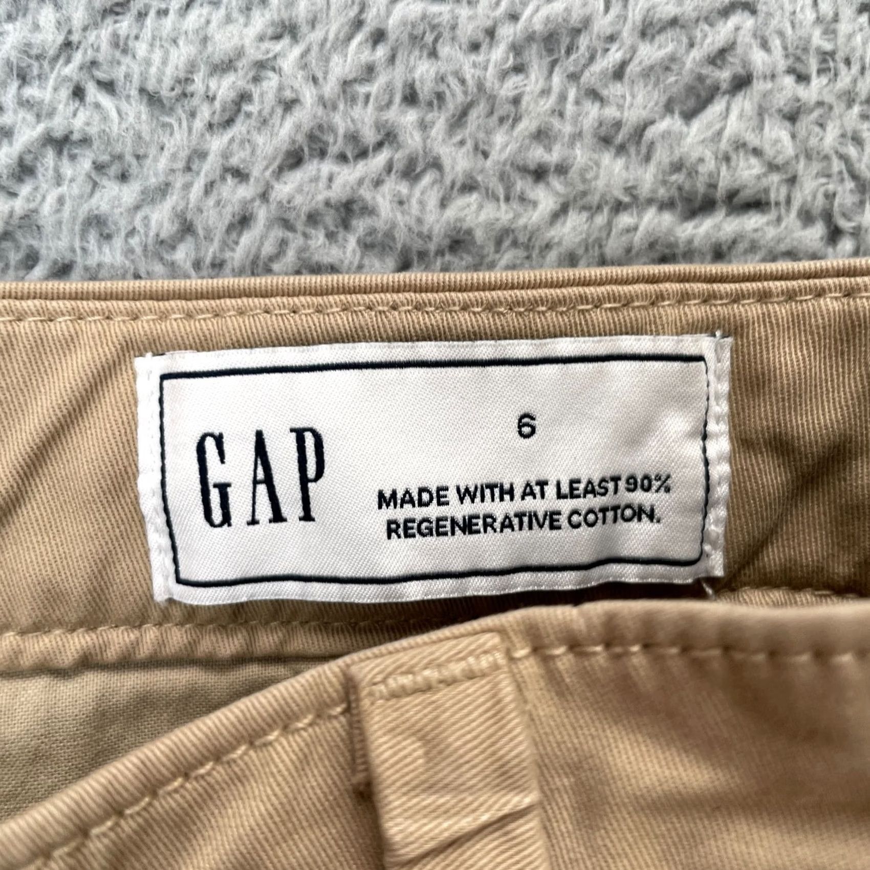 Gap Gap Pants Womens 6 Beige Chino Cotton Stretch Wide Leg Office Wear Business Pants Size 28" / US 6 / IT 42 - 3 Thumbnail