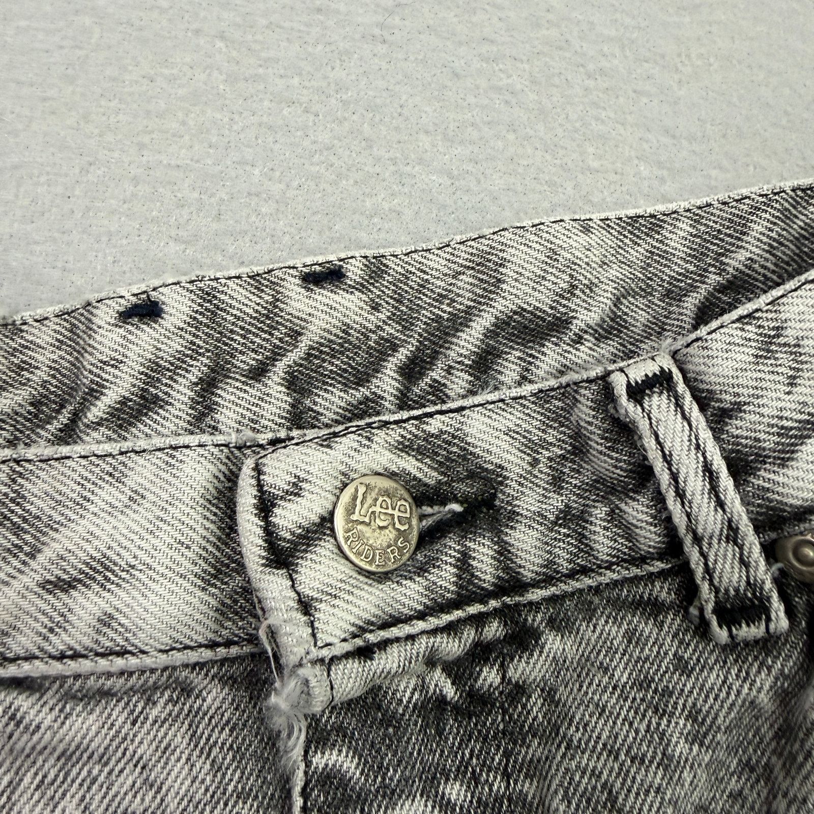 Vintage Vintage Lee Riders Jeans Women's 14 (Fits 28x27) Black White Size 36" / US 14 / IT 50 - 5 Thumbnail
