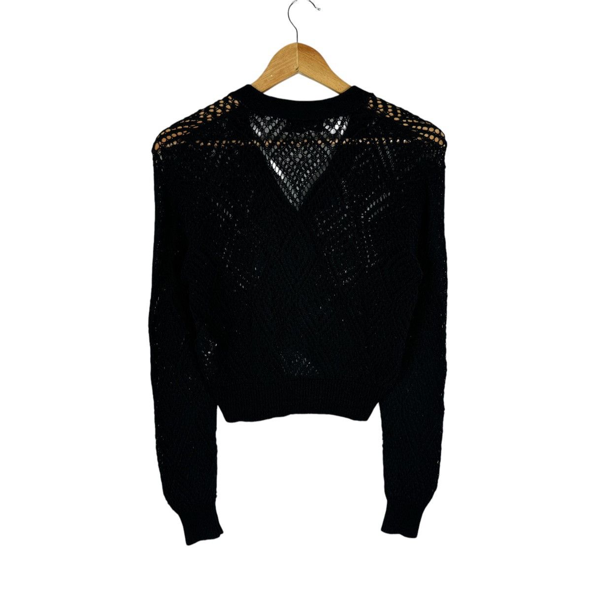 Comme des Garcons ❄️CDG TRICOT FISHNET SS1988 CROPPED JACKET Size S / US 4 / IT 40 - 4 Thumbnail