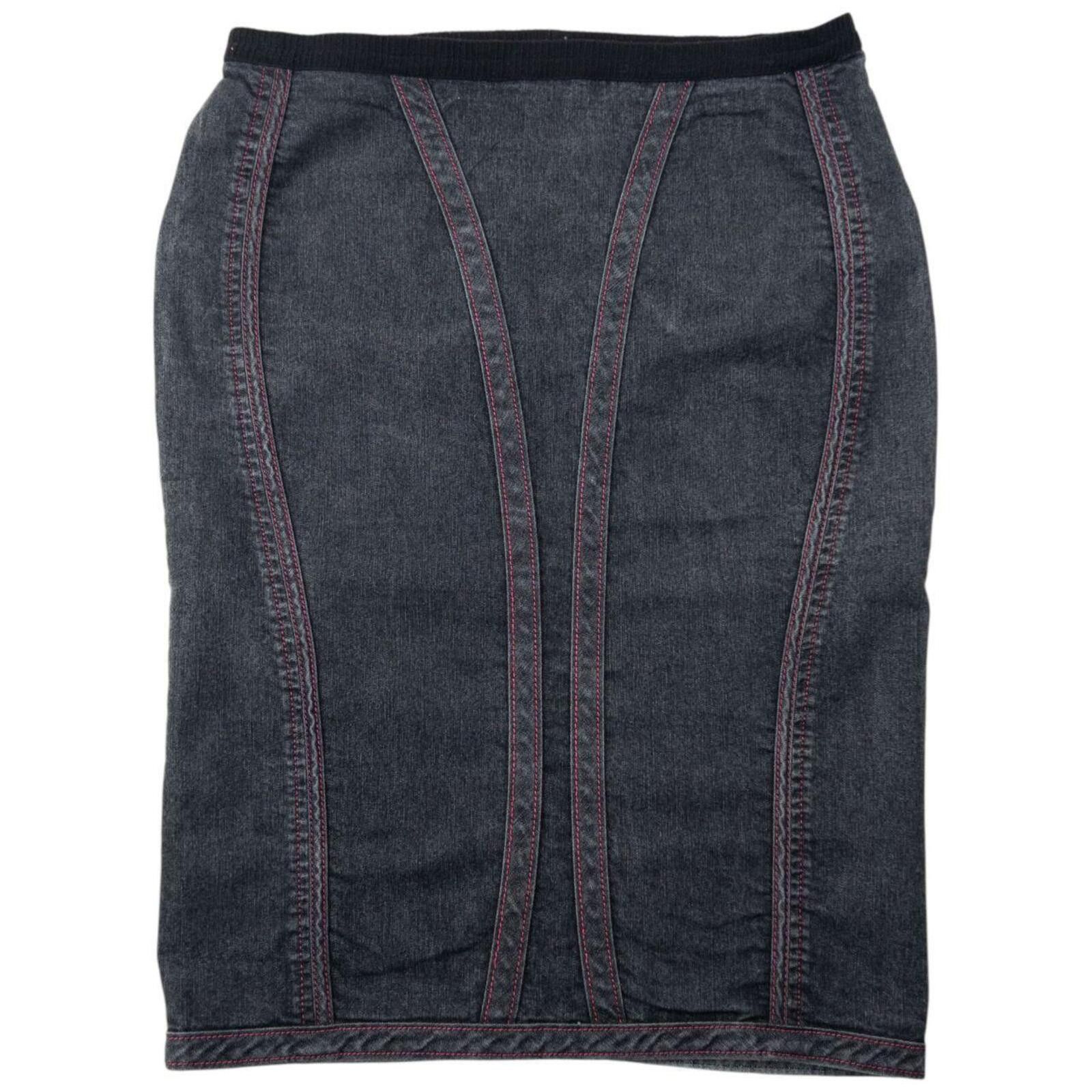 Other Vintage 2000s Armani Jeans Denim Skirt Womens Size W32 Size 36" / US 14 / IT 50 - 1 Thumbnail