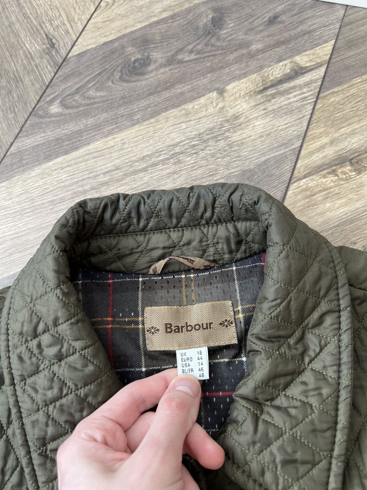 Barbour × Vintage Barbour Vintage Womens Tailored Quilted Jacket Size M / US 6-8 / IT 42-44 - 9 Thumbnail
