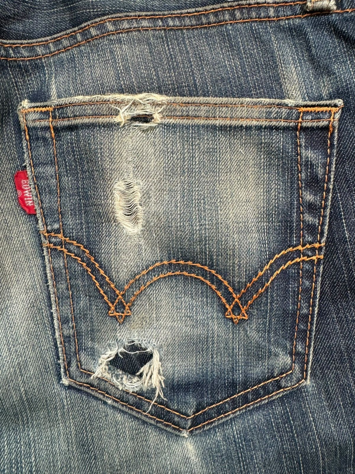 Edwin Vintage Edwin 503 Distressed rusty Jeans Size US 32 / EU 48 - 10 Thumbnail
