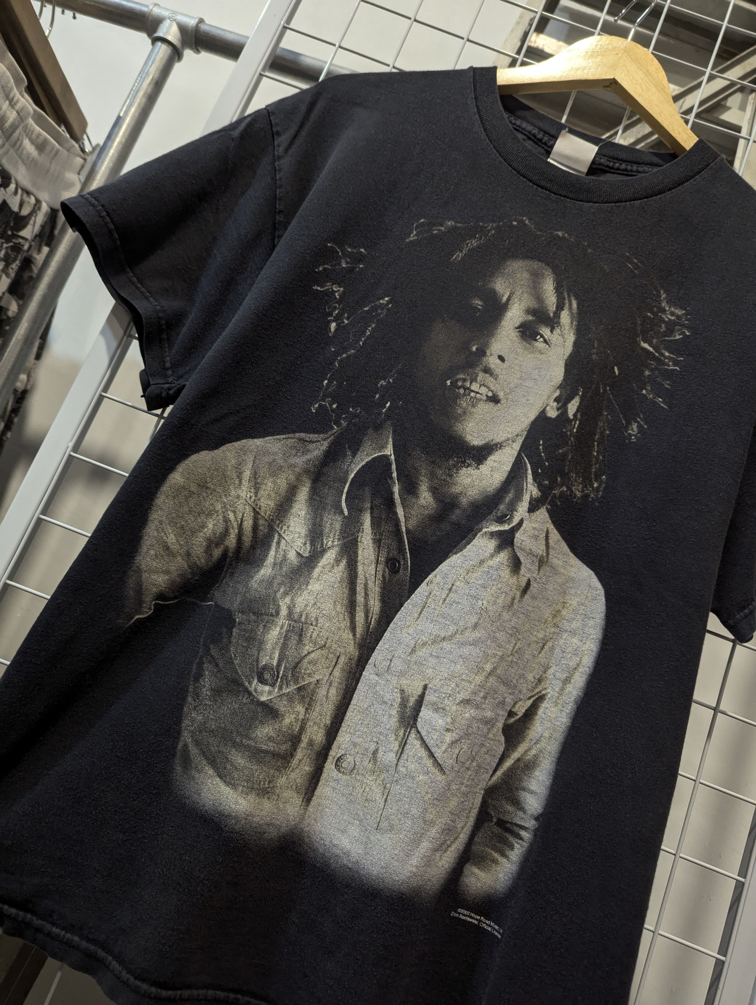 Bob Marley × Rap Tees × Vintage Rare Vintage Bob Marley Rap tees 90s Size US L / EU 52-54 / 3 - 3 Thumbnail