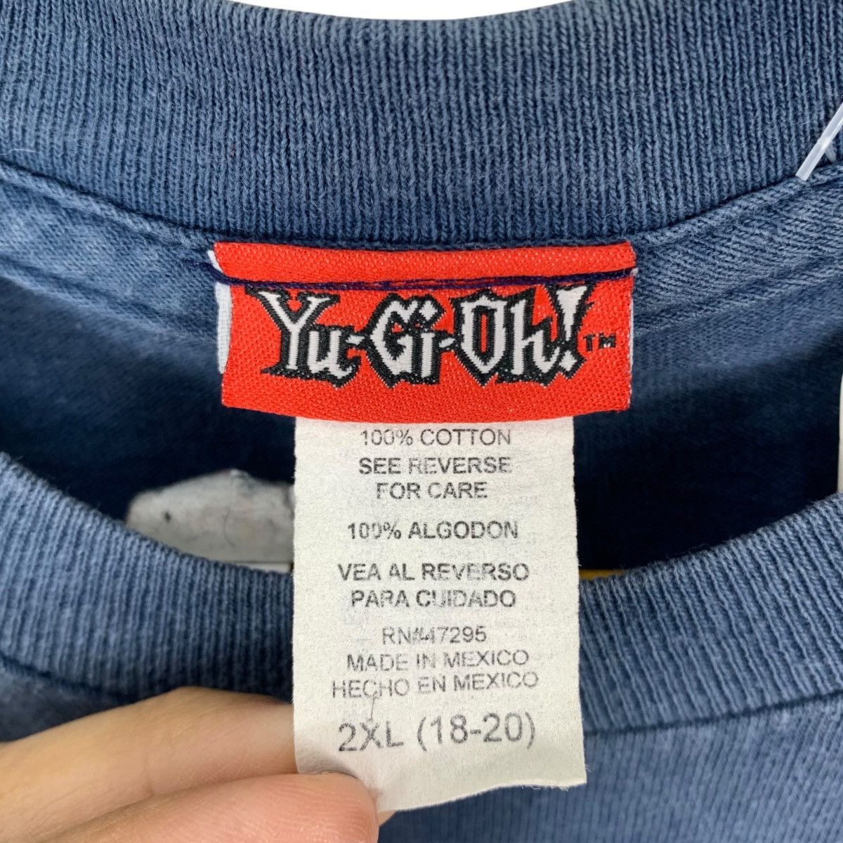 Vintage Vintage 90s YU-GI-OH Yugioh King Of Games Blue Eyes Tshirt Size US XXL / EU 58 / 5 - 5 Thumbnail