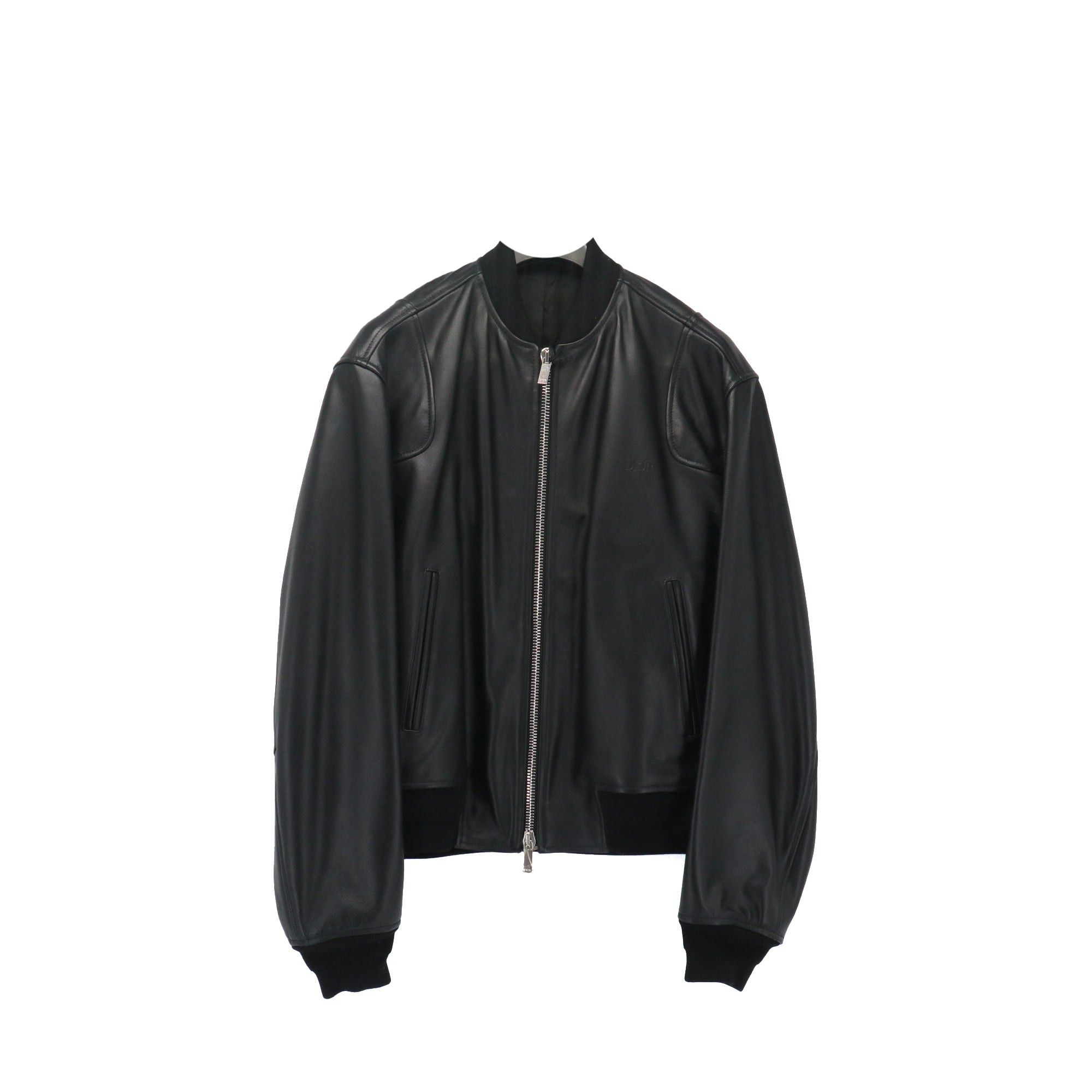 Dior DIOR - Dior black leather jacket (T46) Size XL / US 12-14 / IT 48-50 - 1 Thumbnail