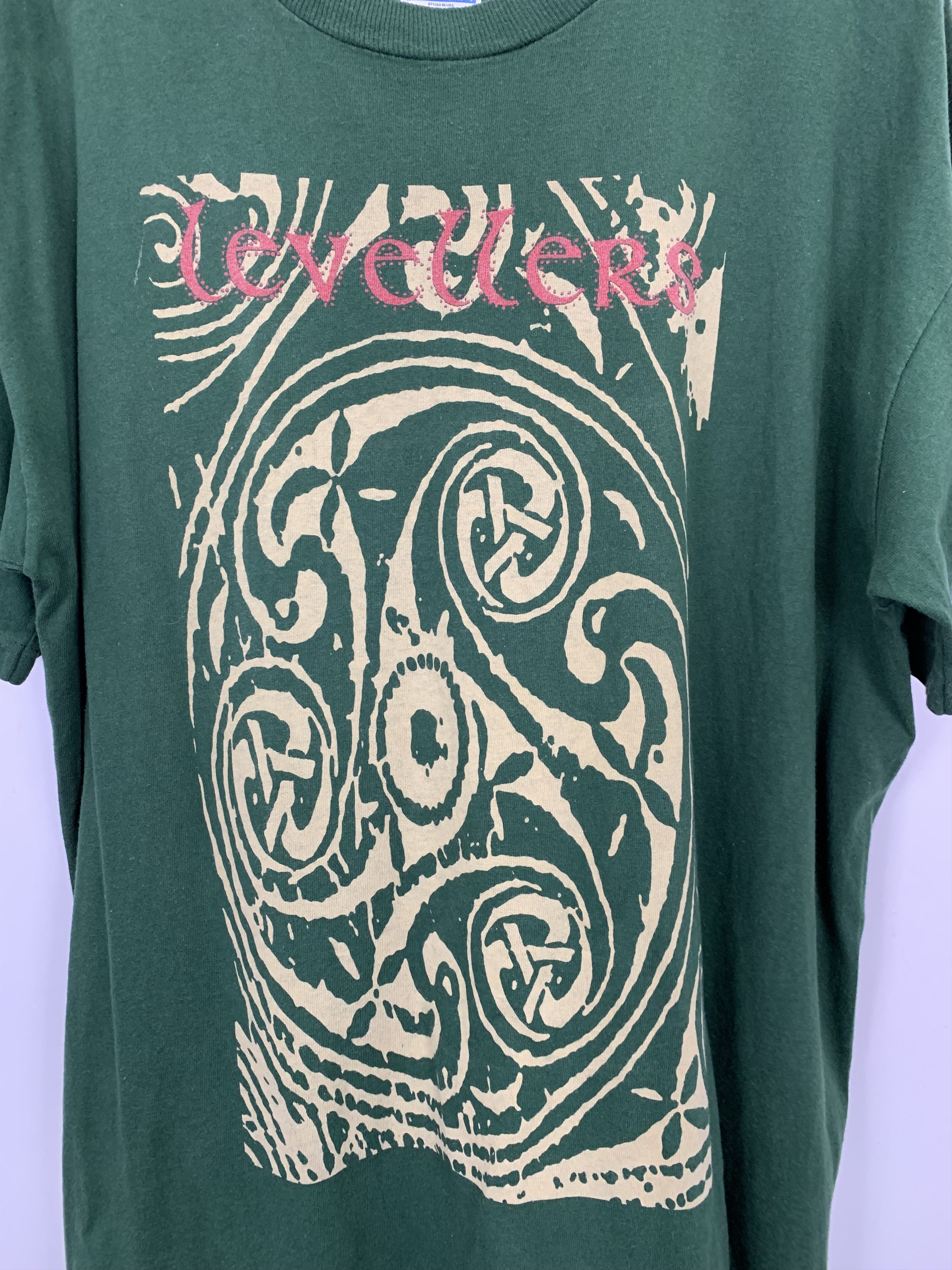 Band Tees × Vintage Vintage 90s Levellers Band T Shirt TA0182 Size US XL / EU 56 / 4 - 7 Thumbnail