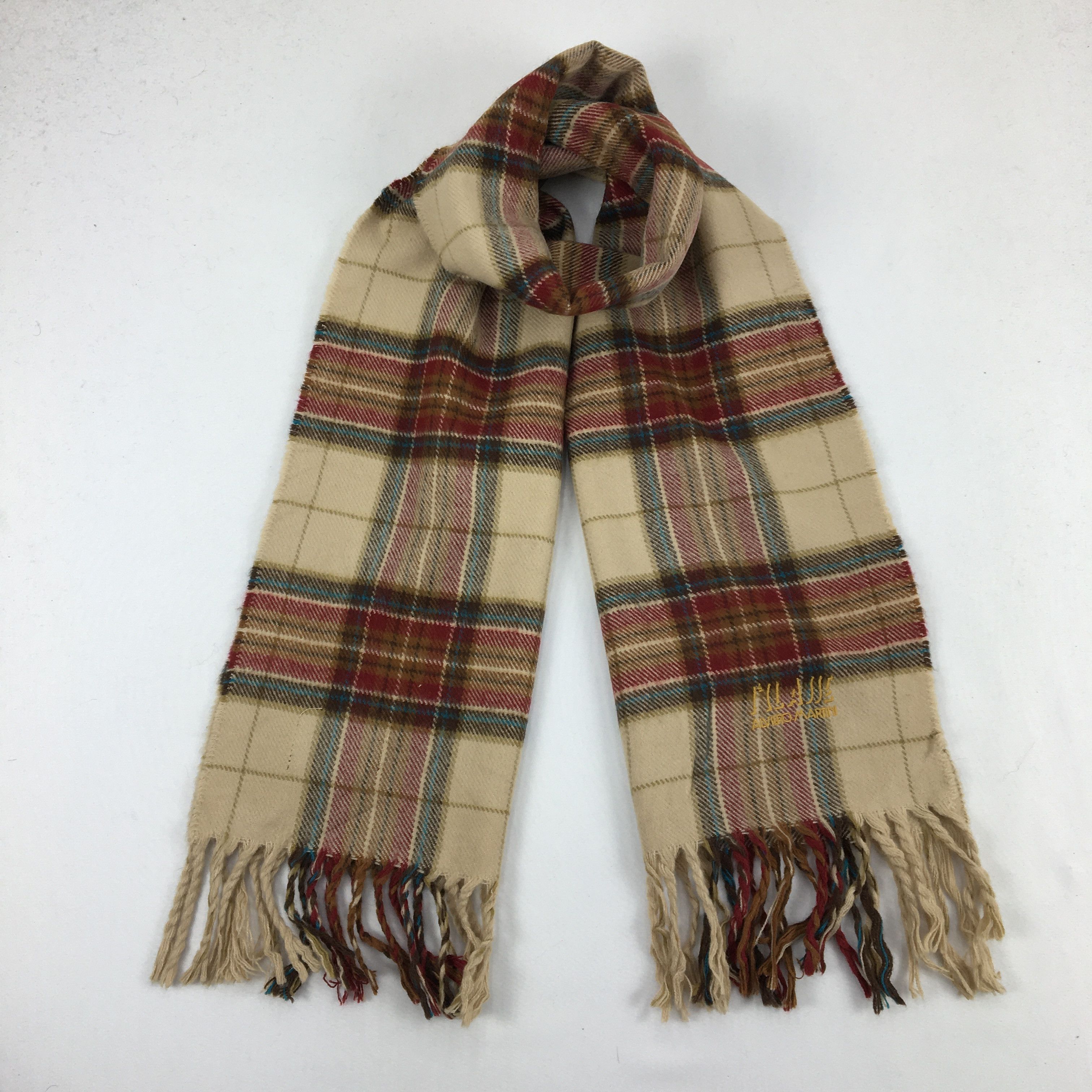 Alviero Martini Vintage Alviero Martini Wool Scarf Muffler Cashmere Scarves Size ONE SIZE - 1 Thumbnail