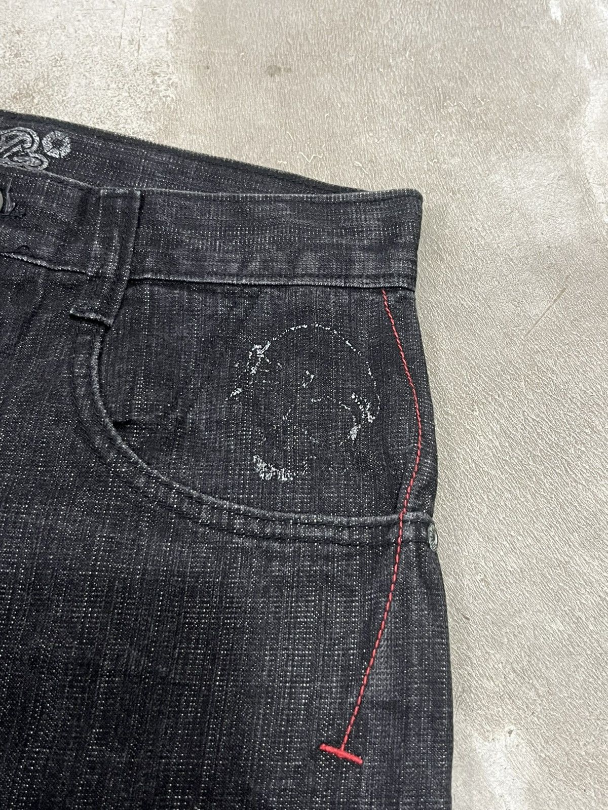 Very Rare Vintage Southpole Big Skull Denim Jorts