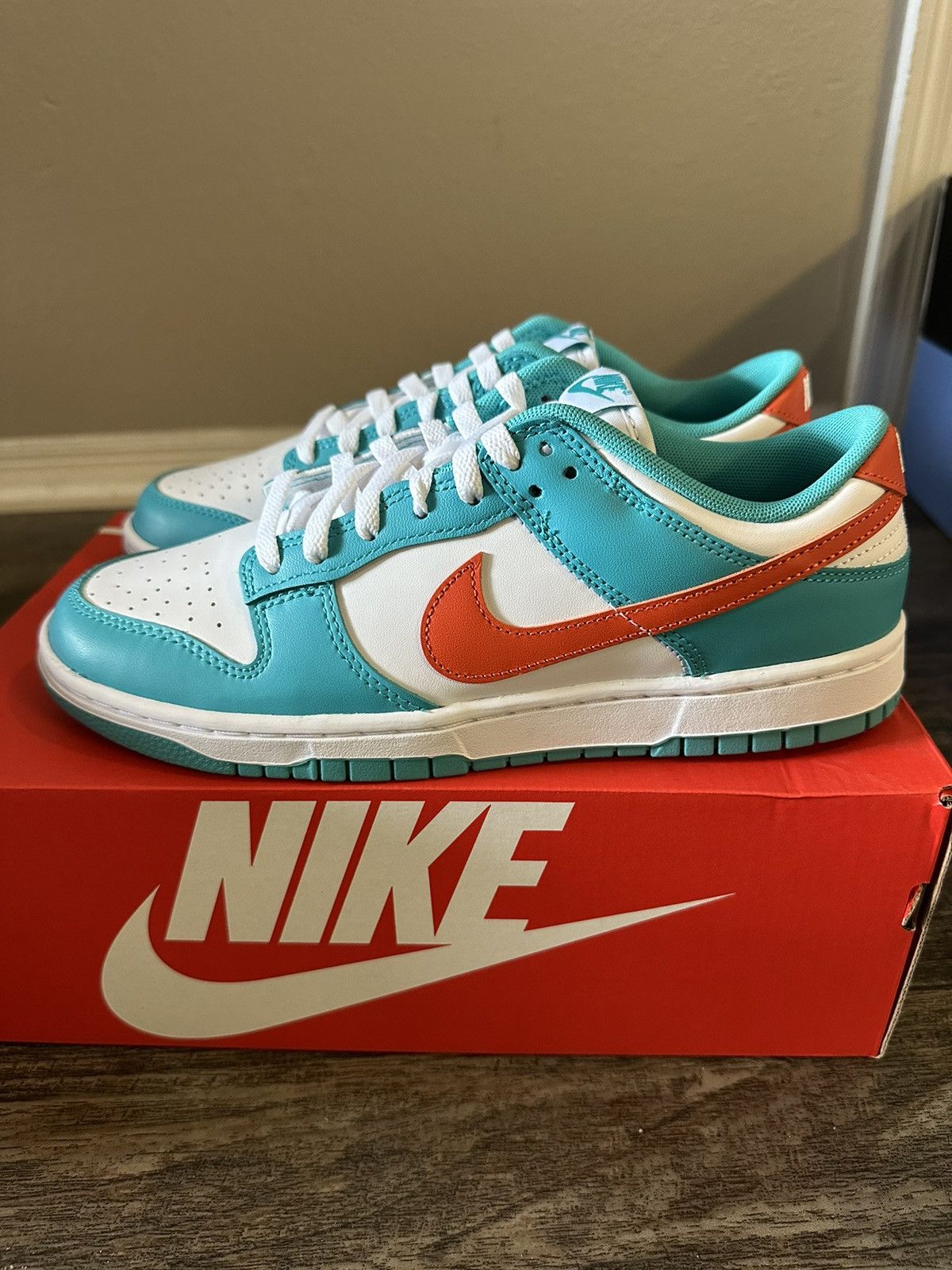 Nike Nike Dunk Low Retro “Miami Dolphins” Size US 9.5 / EU 42-43 - 1 Thumbnail