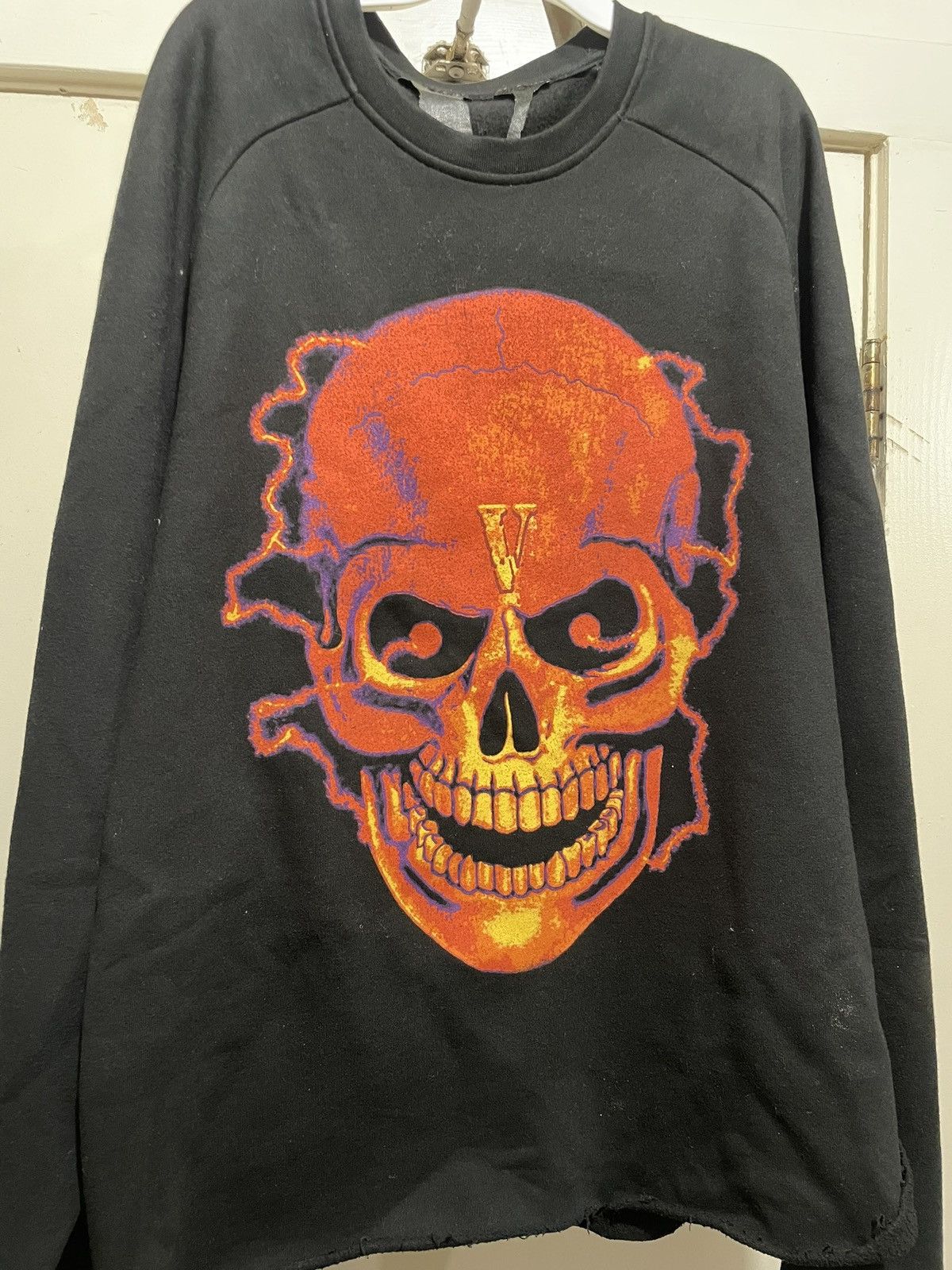 Vlone Vlone Skull Crewneck Sweater Size US L / EU 52-54 / 3 - 1 Thumbnail