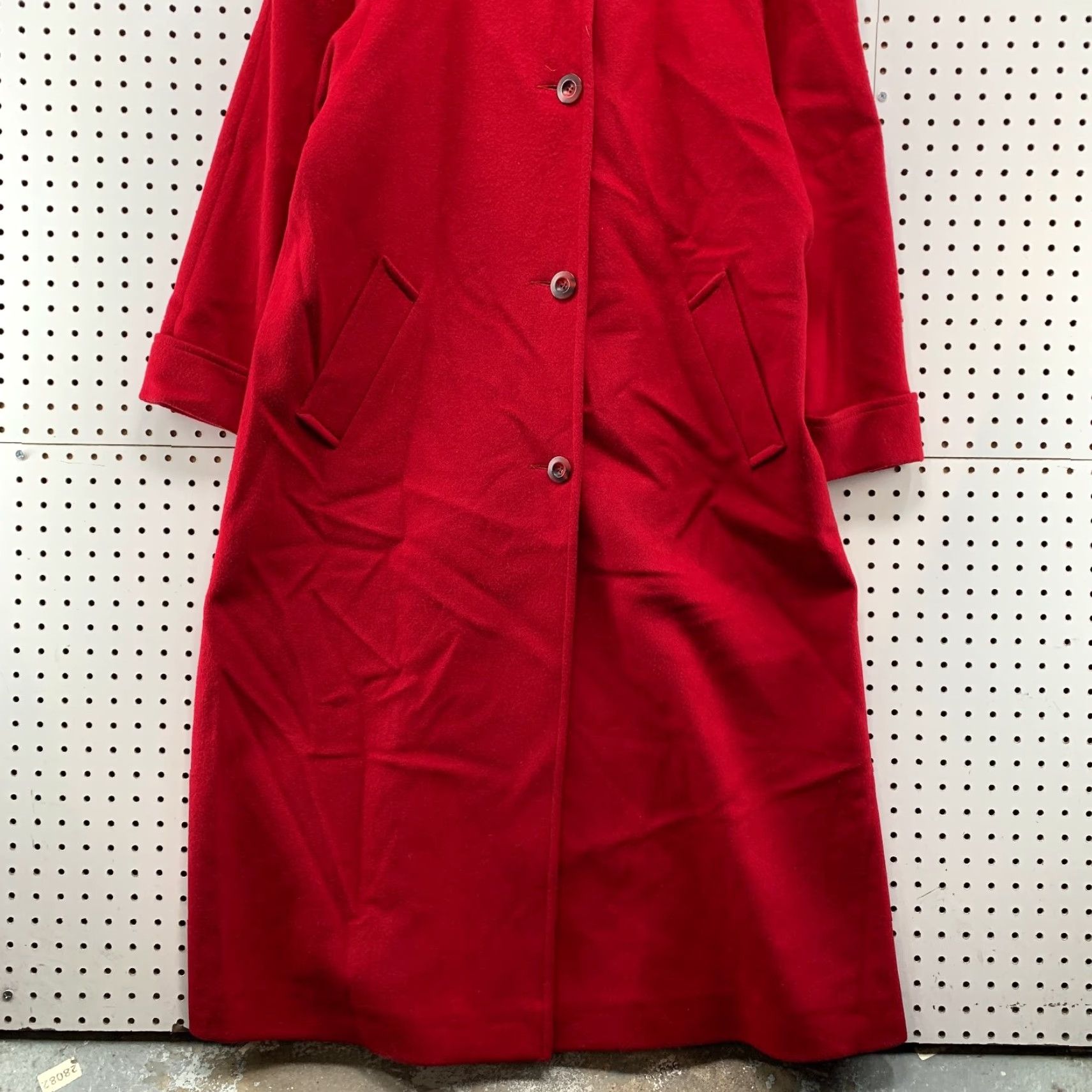 Vintage VINTAGE Forecaster of Boston Wool Overcoat Womens Size 14 Red Hooded USA Wool 100% Solid Long Coat 90s Mens/Womens Size XL / US 12-14 / IT 48-50 - 6 Thumbnail
