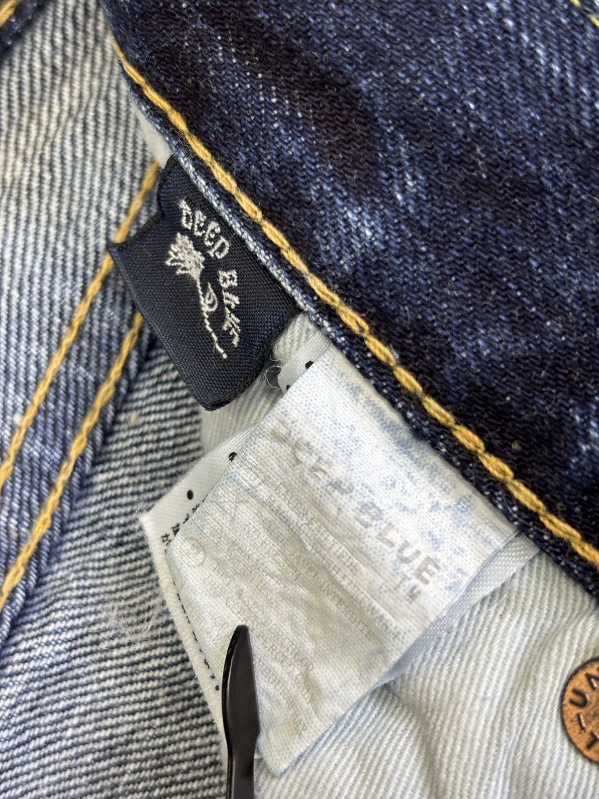 Eternal 💥Raw Sturdy Denim💥Vtg Eternal Insane Fades Denim F971 Size US 29 - 11 Thumbnail