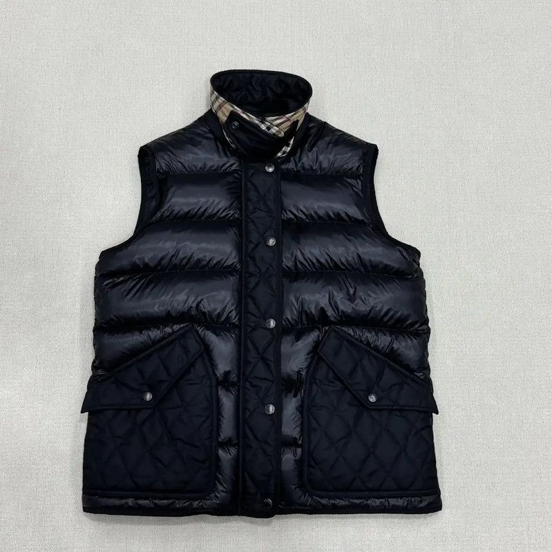 Burberry Burberry Men's Black Short Quilted Down Vest Size US M / EU 48-50 / 2 - 1 Thumbnail