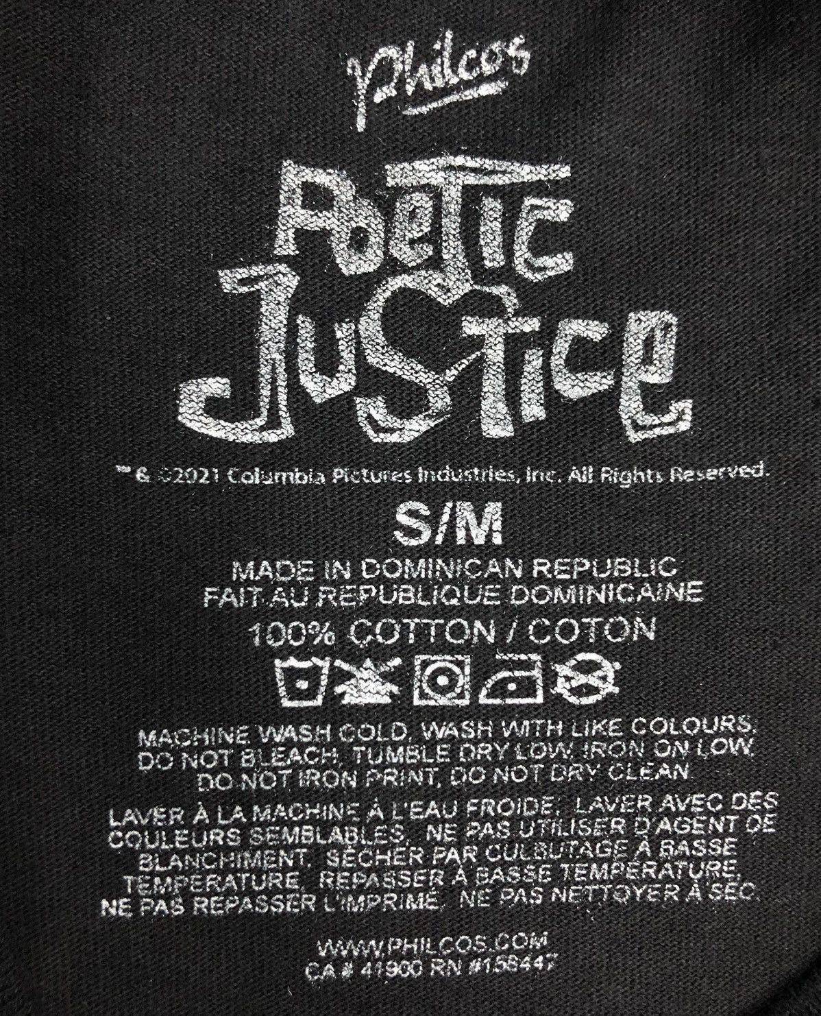 Rap Tees Philcos Tupac Shakur Poetic Justice T-Shirt Size US M / EU 48-50 / 2 - 7 Thumbnail