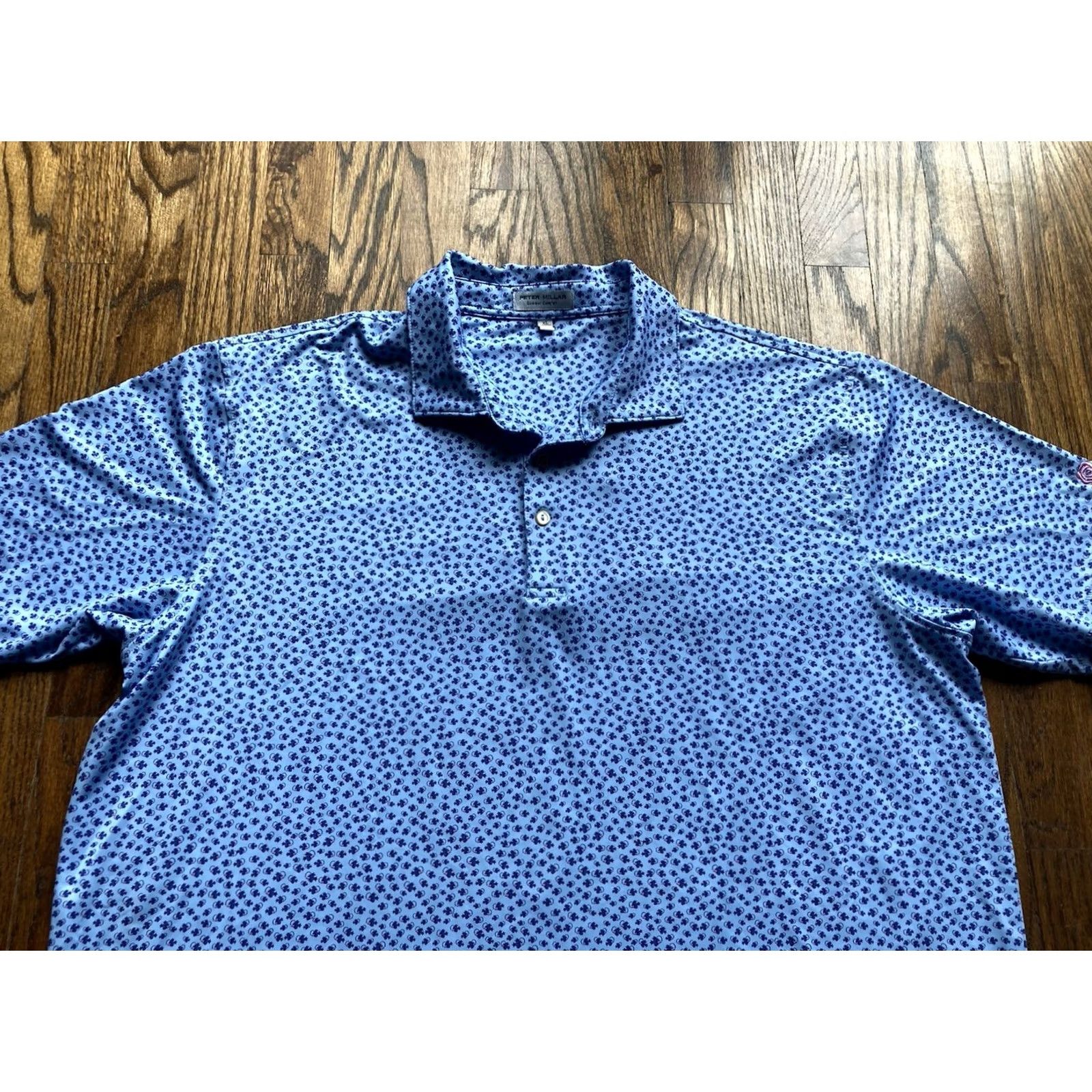 Peter Millar Peter Millar Polo Shirt Mens XL Summer Comfort Golf Blue AOP Preppy Fishing Tackle Theme Size US XL / EU 56 / 4 - 3 Thumbnail