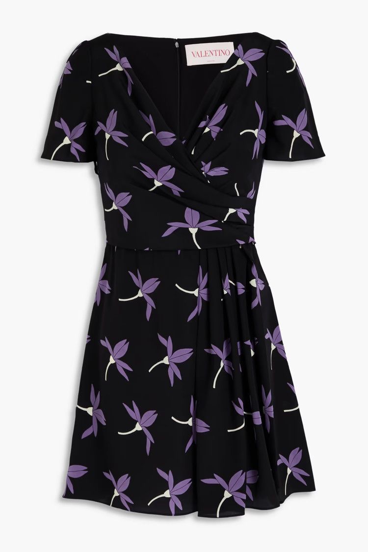 Valentino o1y0326 Silk Mini Dress in Multicolor Size S / US 4 / IT 40 - 1 Thumbnail