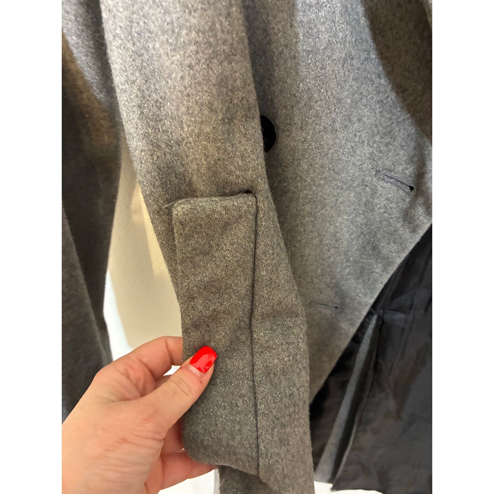 Zara Zara Gray Oversized Double Breasted Wool Blend Midi Coat M Size M / US 6-8 / IT 42-44 - 6 Thumbnail