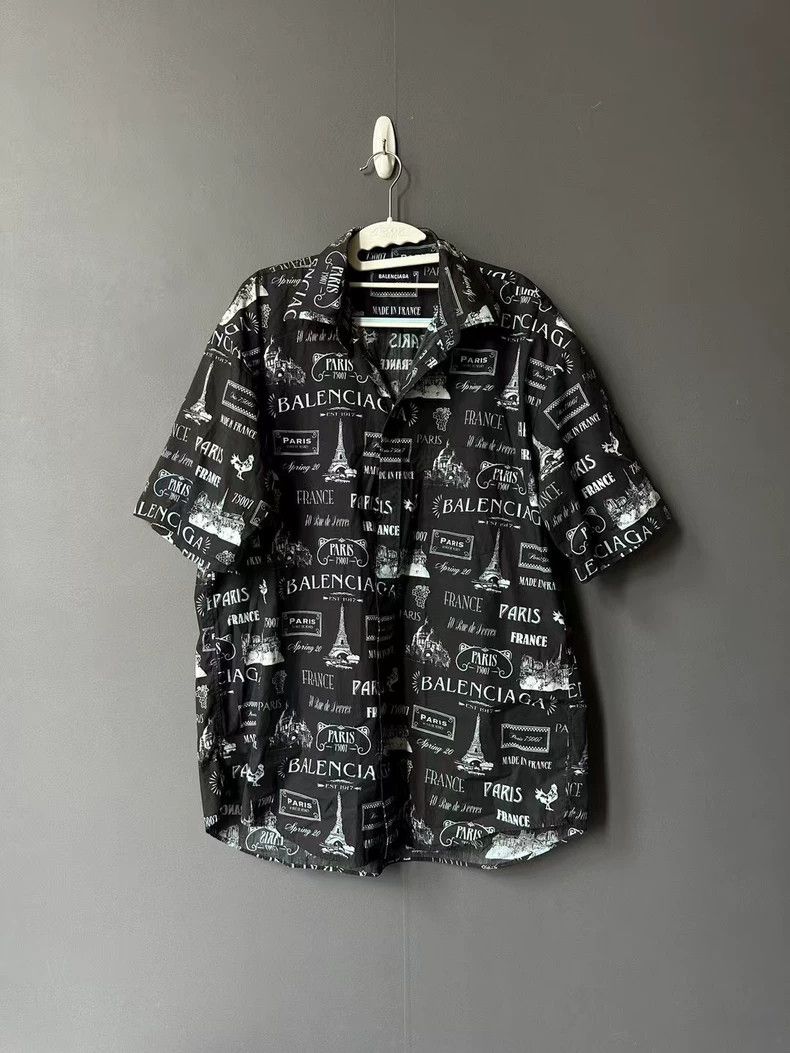 Balenciaga Balenciaga size 38 Tower Short Sleeve Shirt Size US M / EU 48-50 / 2 - 1 Thumbnail