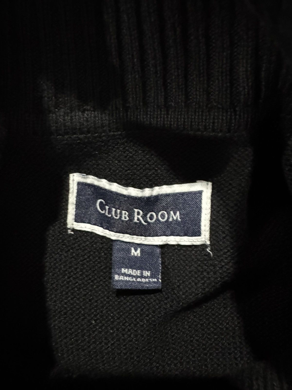 Club Room Club Room Mens Sweater New Black Turtle Neck Casual Knitted Size US M / EU 48-50 / 2 - 4 Thumbnail
