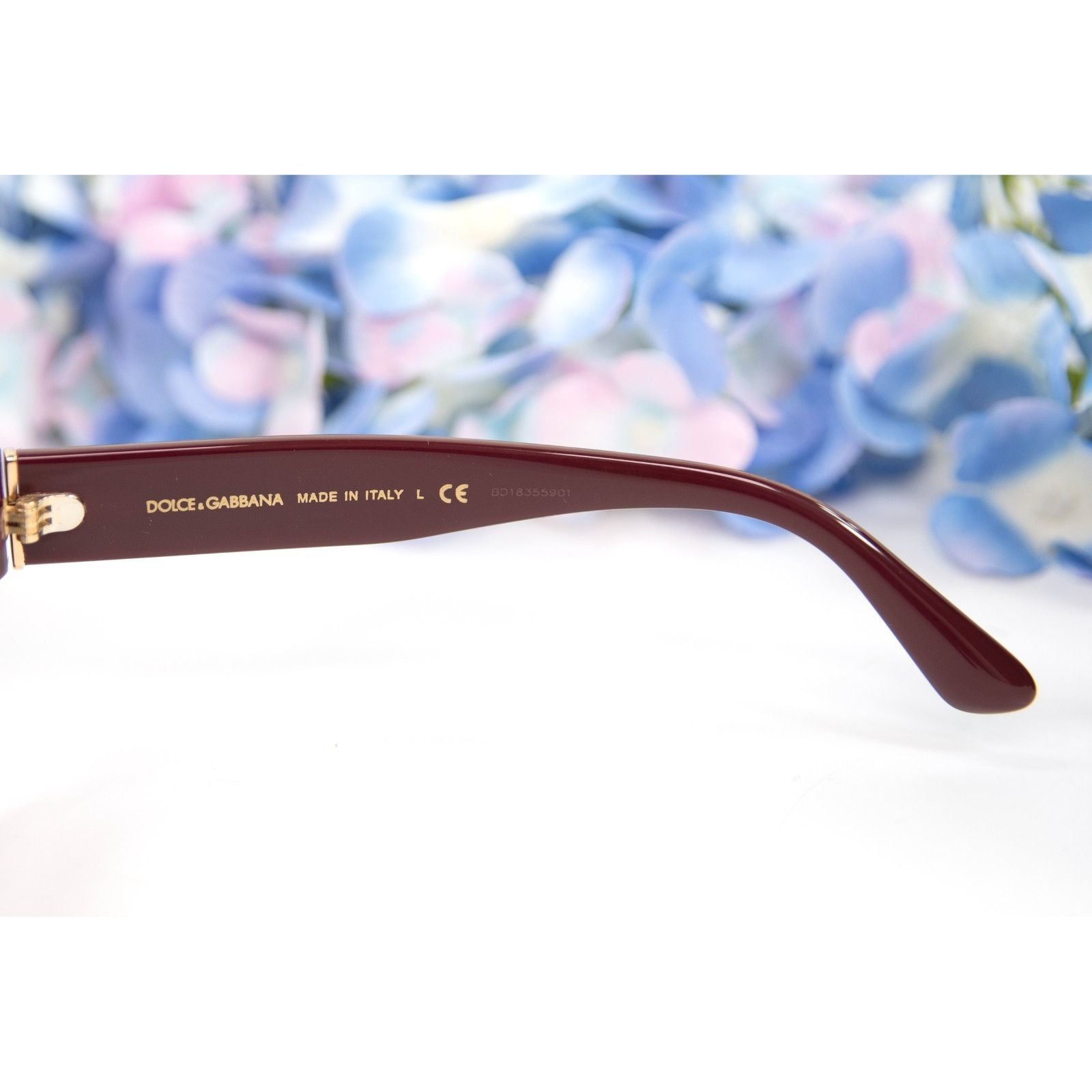 Dolce & Gabbana Dolce & Gabbana DG4320 Red Gold Milano Round Logo Acrylic Su Size ONE SIZE - 4 Thumbnail