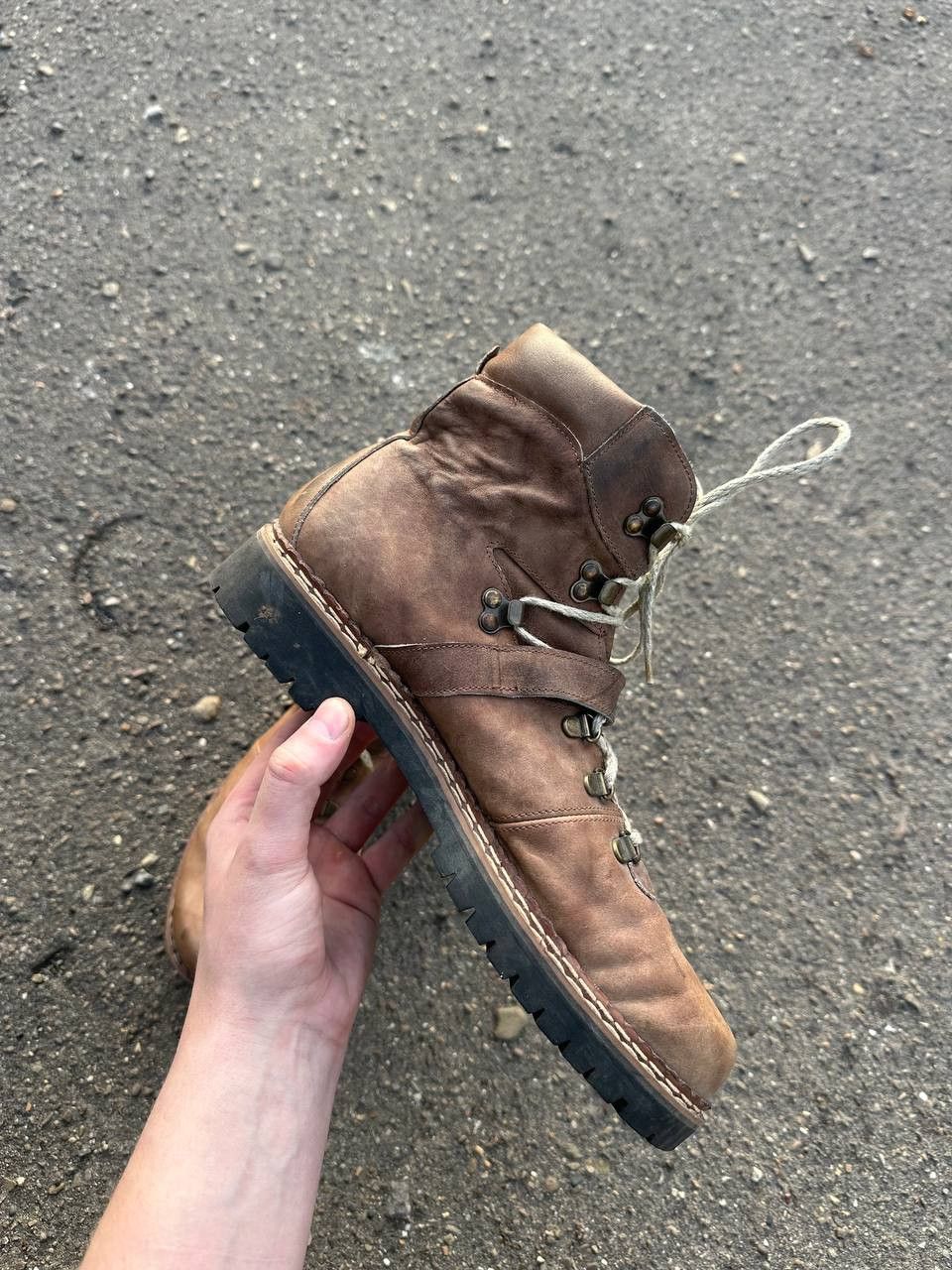 Other Vintage 14th Addiction style Leather Faded Biker High Boots Size US 9 / EU 42 - 7 Thumbnail