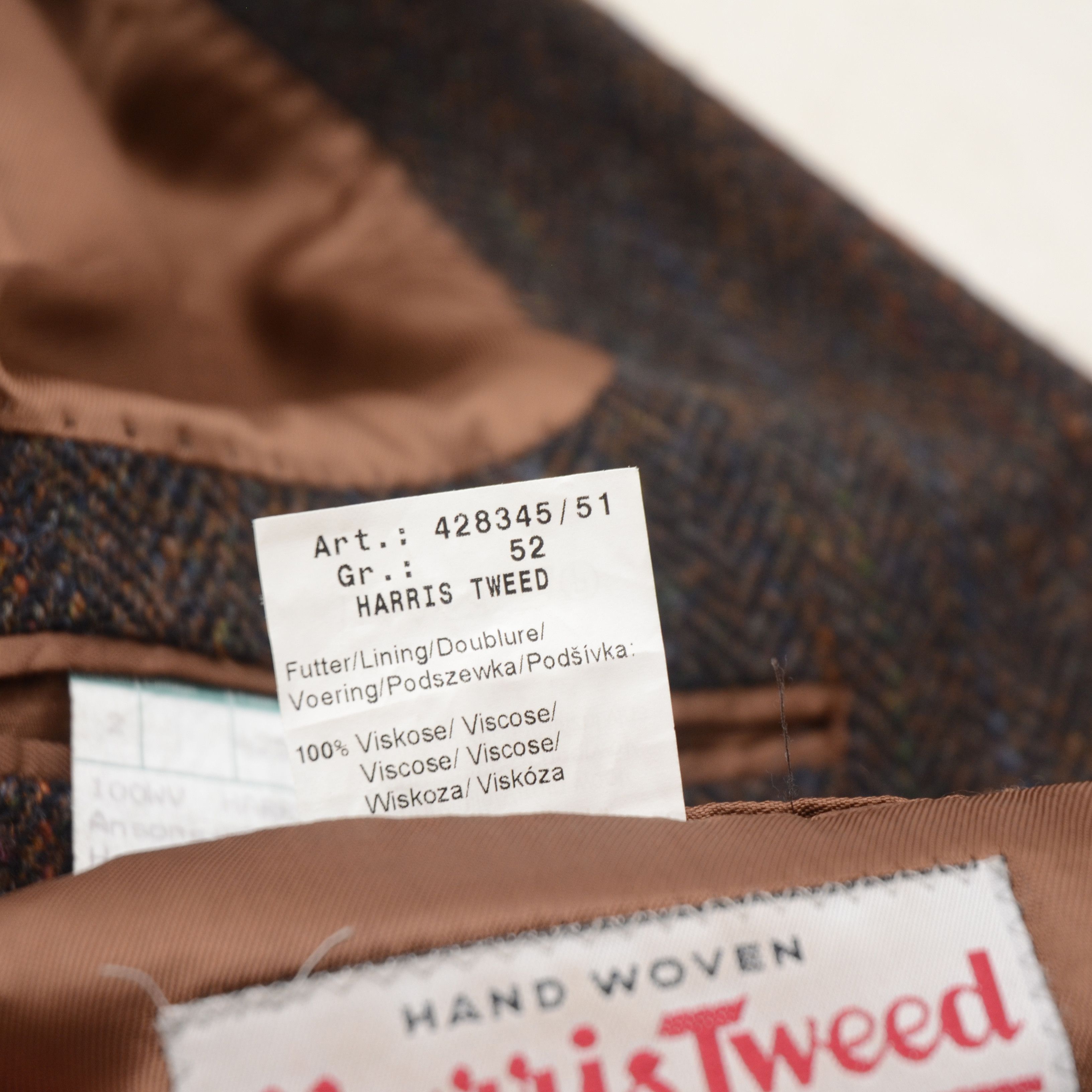 Harris Tweed Vintage HARRIS TWEED x Anson's Handwoven Wool Blazer sz. L-M Size 42R - 18 Thumbnail