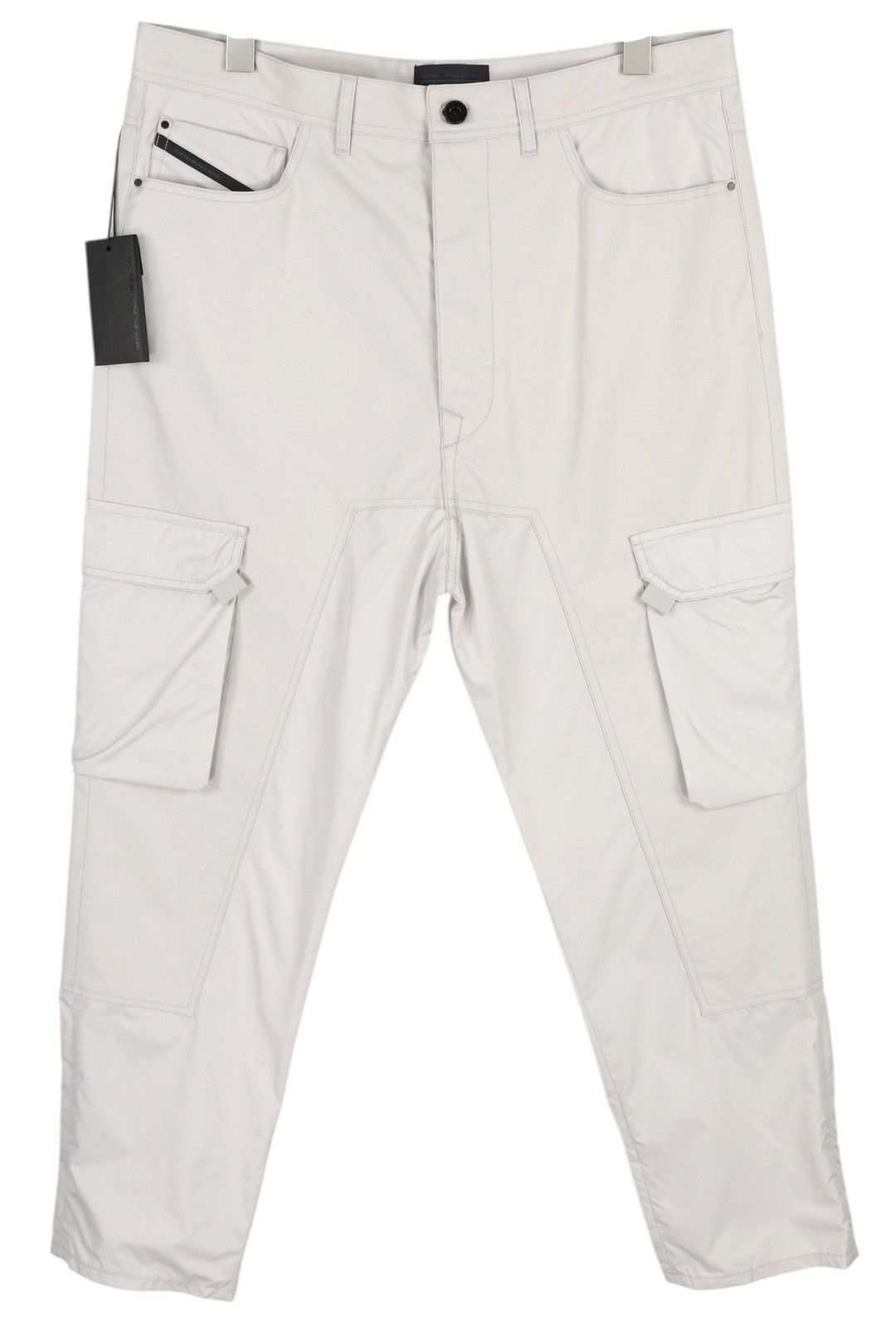 Diesel POUBLE BG51T 50 Cargo Slim Light Logo Trousers 40934 Size US 34 / EU 50 - 1 Thumbnail