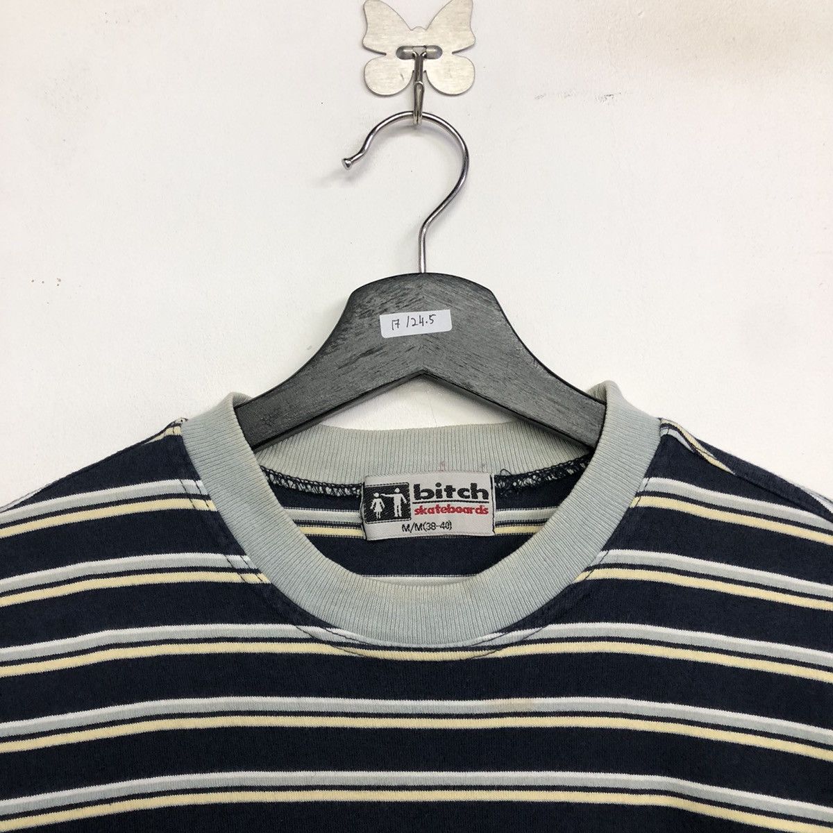 Shorty's Skateboards Vintage Bitch Skateboards Stripe Tshirt Size US M / EU 48-50 / 2 - 3 Thumbnail