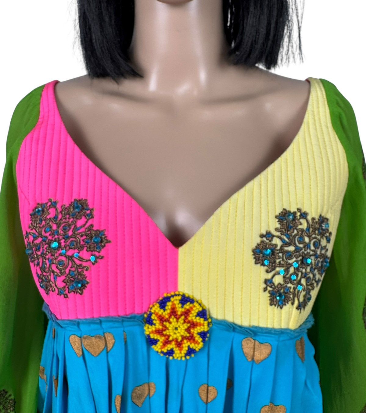 Manish Arora Manish Arora Silk Blouse Pleated Emblished Decor size XL Size XL / US 12-14 / IT 48-50 - 3 Thumbnail