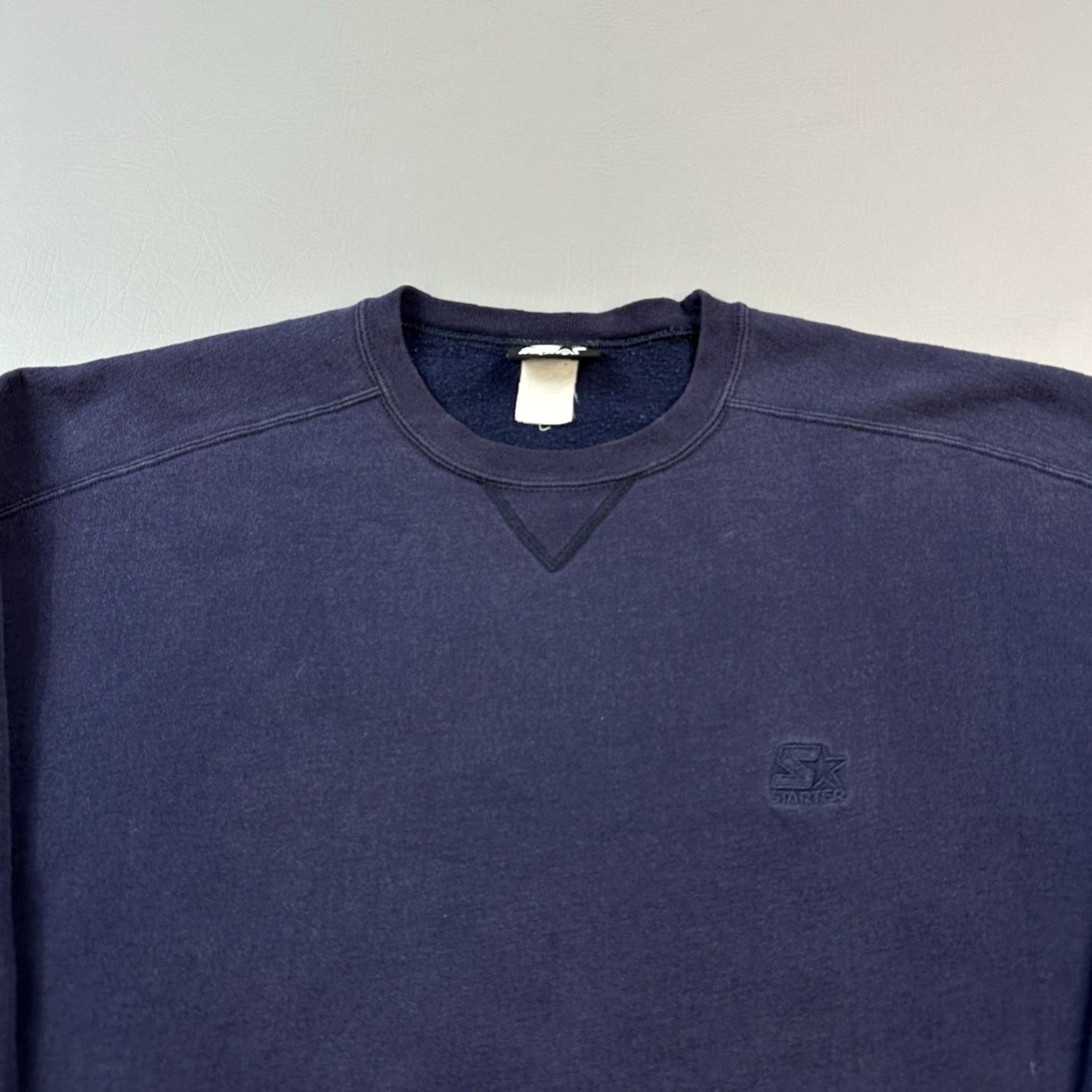 Starter VINTAGE Starter Sweatshirt Mens XL Blue Embroidered Logo Crewneck Pullover 90s Size US XL / EU 56 / 4 - 4 Thumbnail