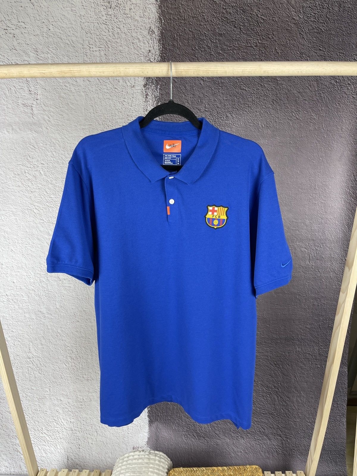 Nike Nike FC Barcelona blue dri-fit polo shirt hype blokecore Size US XL / EU 56 / 4 - 4 Thumbnail