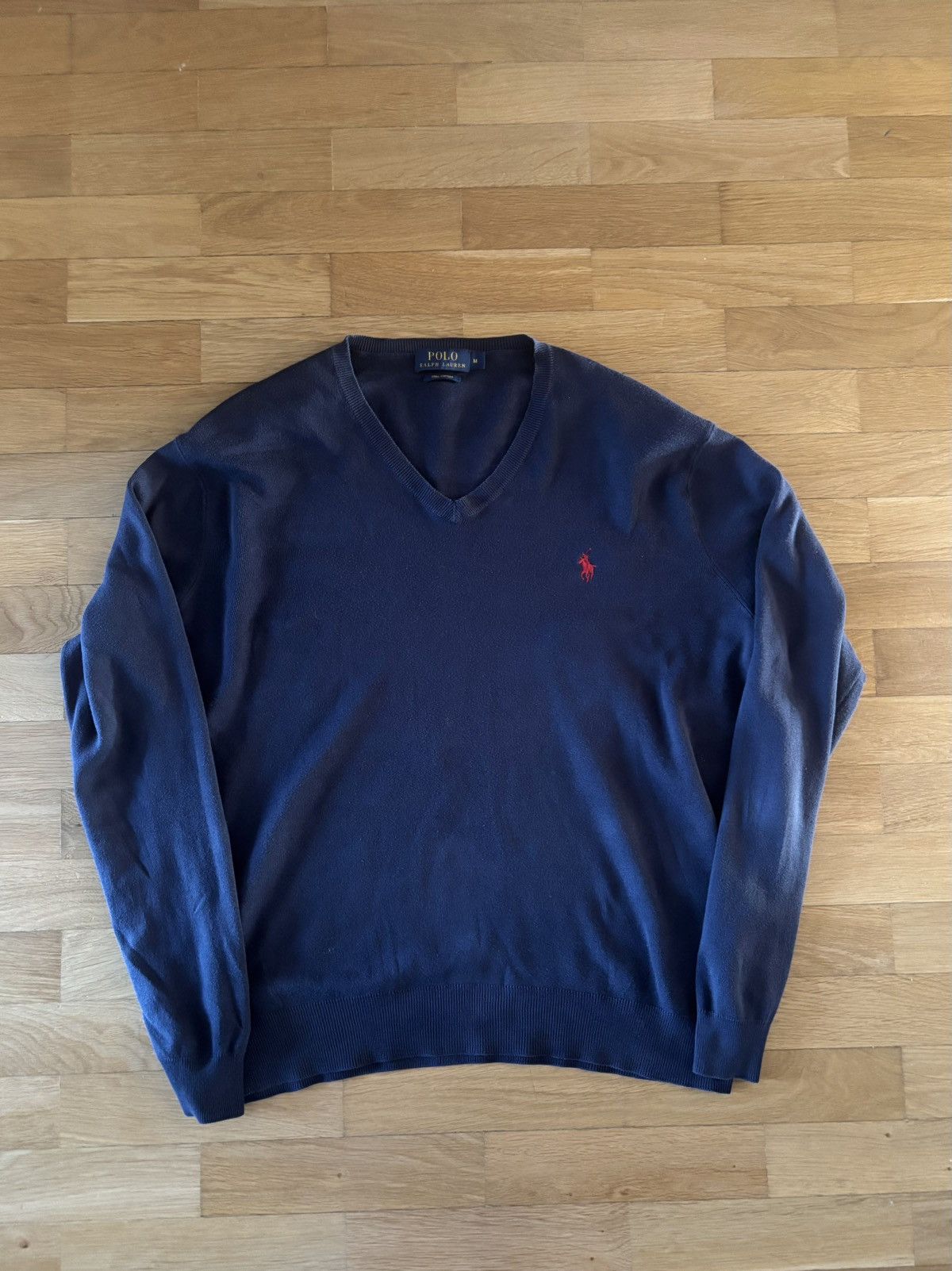 Ralph Lauren Polo Ralph Lauren Navy V-Neck Sweater Size M Size US M / EU 48-50 / 2 - 1 Thumbnail