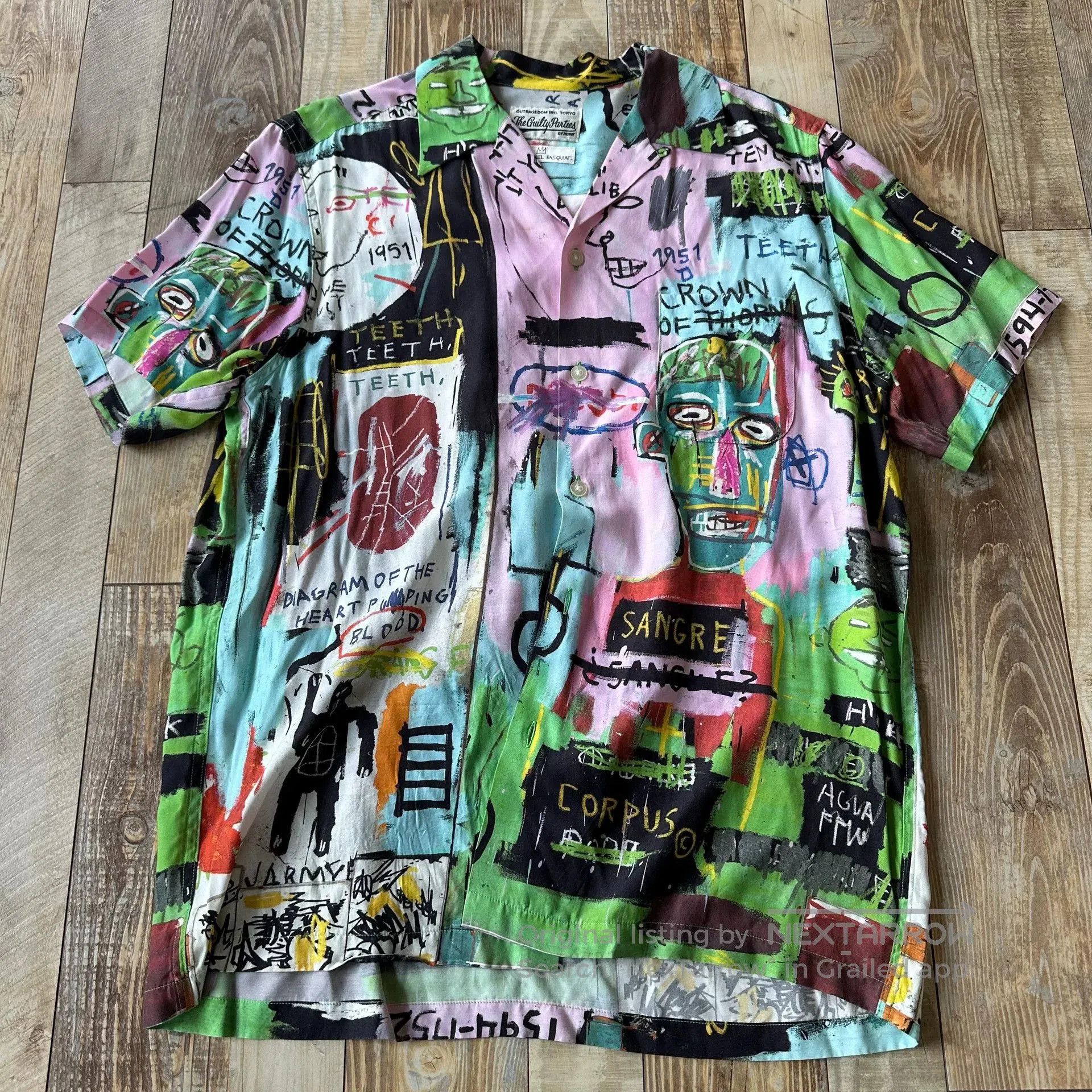 Wacko Maria WACKO MARIA x Basquiat Hawaiian Shirt. Size US M / EU 48-50 / 2 - 4 Thumbnail