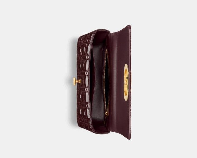 Dior o1w1db10425 M9242UV Size: OS / Medium Caro Bag in Plum Size ONE SIZE - 3 Thumbnail