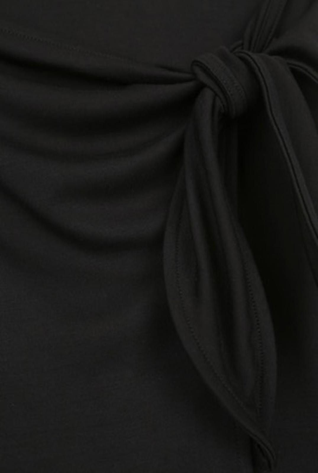 Other LULUS Good Wrap-utation Black Side-Tie Midi Skirt (SMALL) Size 28" / US 6 / IT 42 - 5 Thumbnail