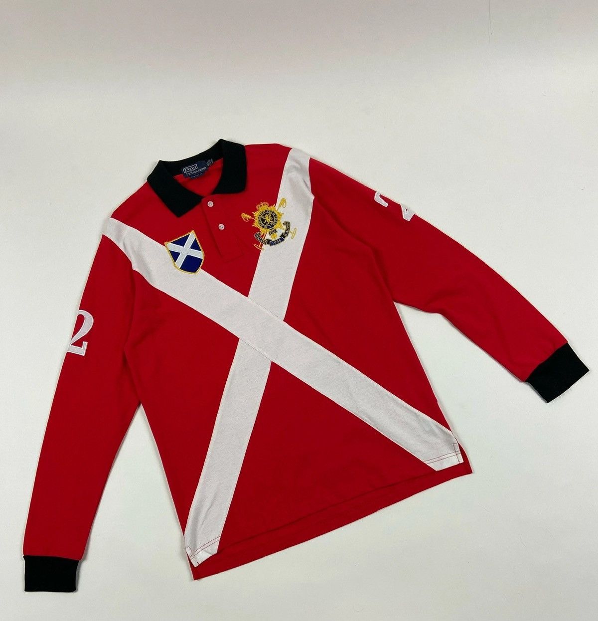 Polo Ralph Lauren Vintage🔥PRL Chief Keef Black Watch Polo Team Rugby Shirt Size US XL / EU 56 / 4 - 1 Thumbnail