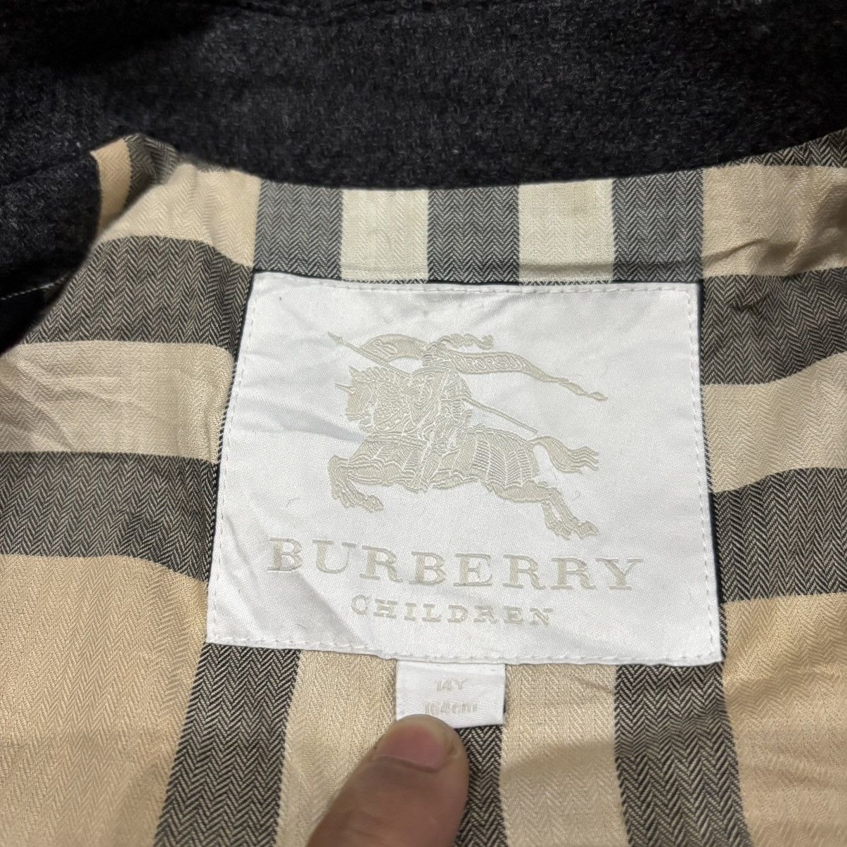 Burberry Burberry Children Wool Coat Jacket Size S / US 4 / IT 40 - 2 Thumbnail