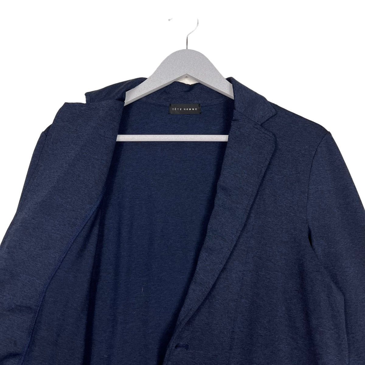 Issey Miyake 🔥 NAVY BLUE TETE HOMME CARDIGAN JACKET Size US M / EU 48-50 / 2 - 10 Thumbnail