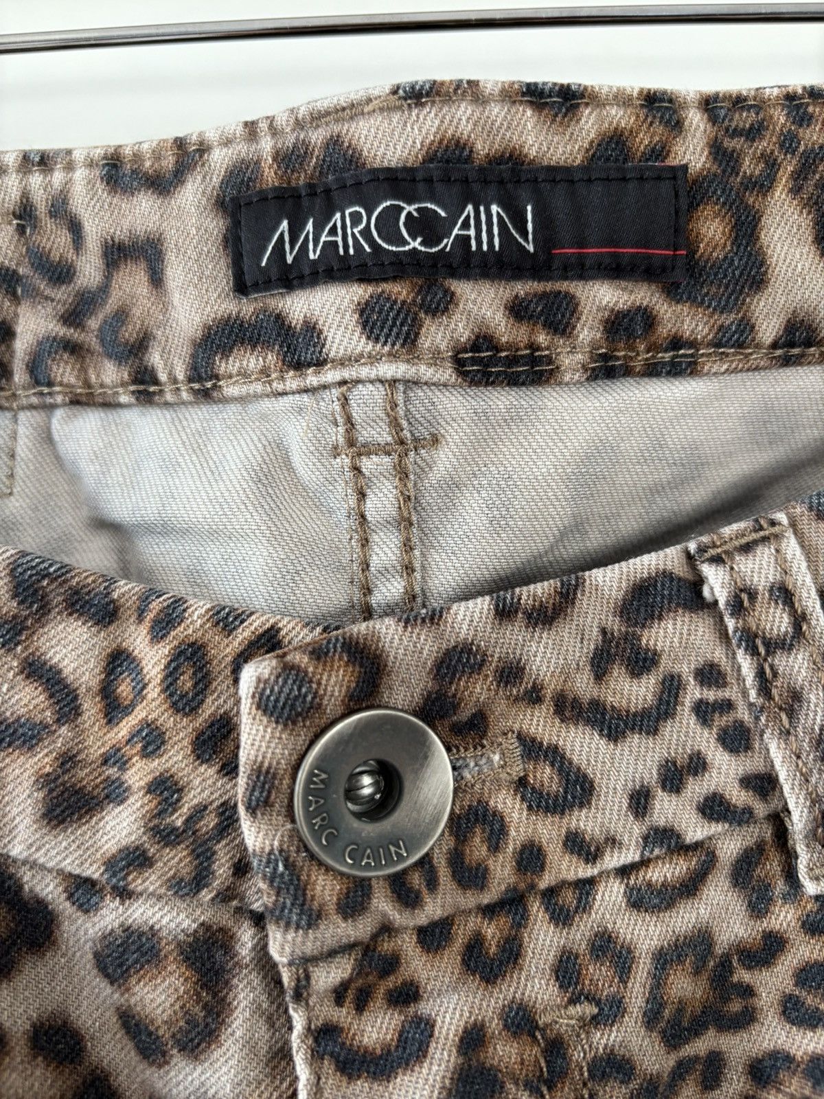 Designer Leopard print jeans M glamour Size 30" / US 8 / IT 44 - 3 Thumbnail