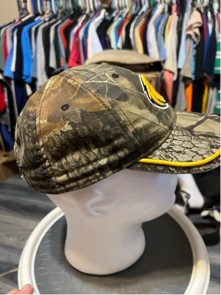 The Game Men's The Game Camo Yellow Eagle Logo Baseball Cap One Size Size ONE SIZE - 4 Thumbnail