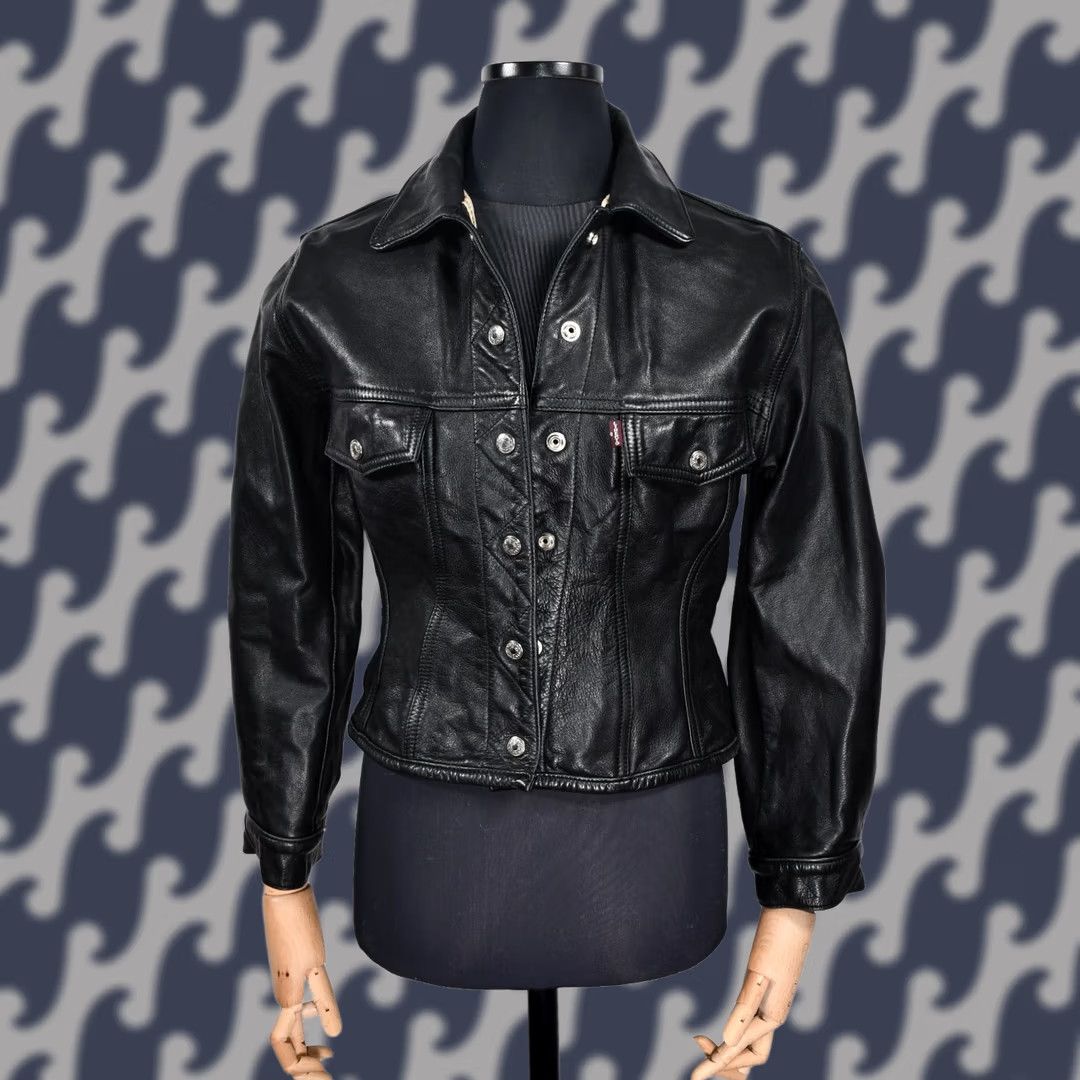 Vintage LIBERTO Jacket Outerwear Women's Vintage Leather Jacket M Black Motorcycle Jacket Size M / US 6-8 / IT 42-44 - 1 Thumbnail