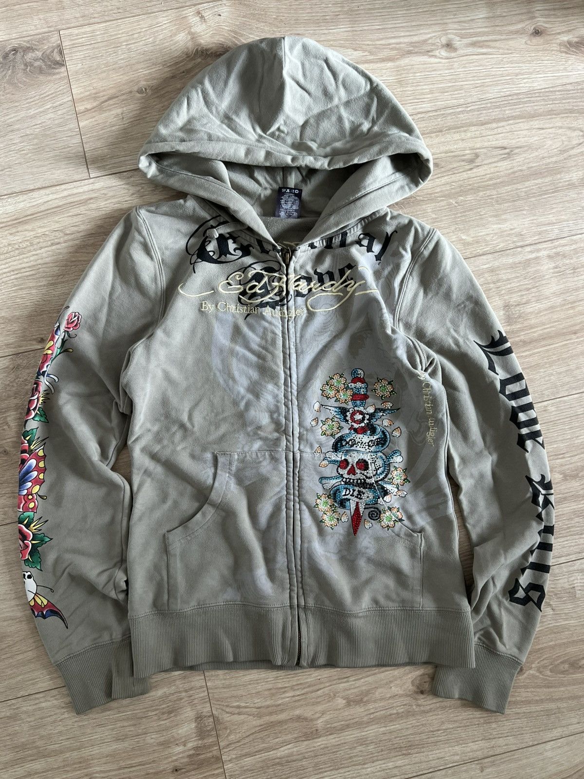 Ed Hardy Ed hardy zip hoodie y2k ed hardy crazy print Size S / US 4 / IT 40 - 1 Thumbnail